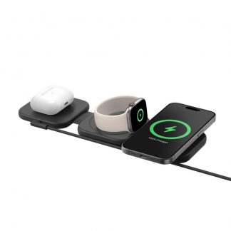 Belkin WIZ024VFBK Tappetino di Ricarica Wireless 3in1