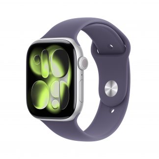 Apple MEVA4QLA Watch 11 Silver Smartwatch 46MM GPS Sportband Viola Nebbia S-L