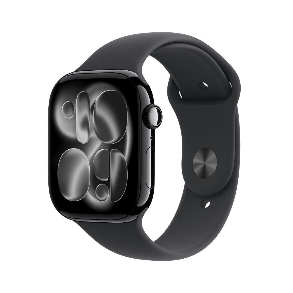 Apple MEUW4QLA Watch 11 Jet Black Smartwatch 46MM GPS Sportband Nero S-M