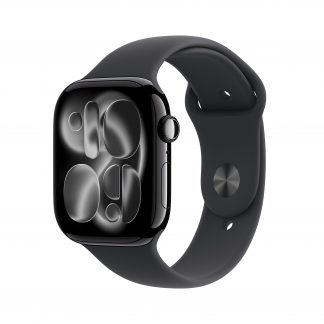 Apple MEUW4QLA Watch 11 Jet Black Smartwatch 46MM GPS Sportband Nero S-M