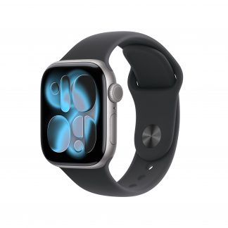 Apple MEQX4QLA Watch 11 Space Grey Smartwatch 42MM GPS Sportband Nero M-L