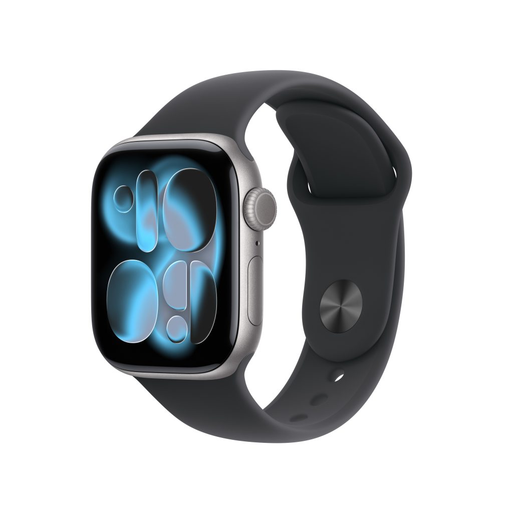 Apple MEQW4QLA Watch 11 Space Grey Smartwatch 42MM GPS Sportband Nero S-M