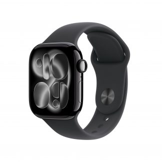 Apple MEQU4QLA Watch 11 Jet Black Smartwatch 42MM GPS Sportband Nero M-L