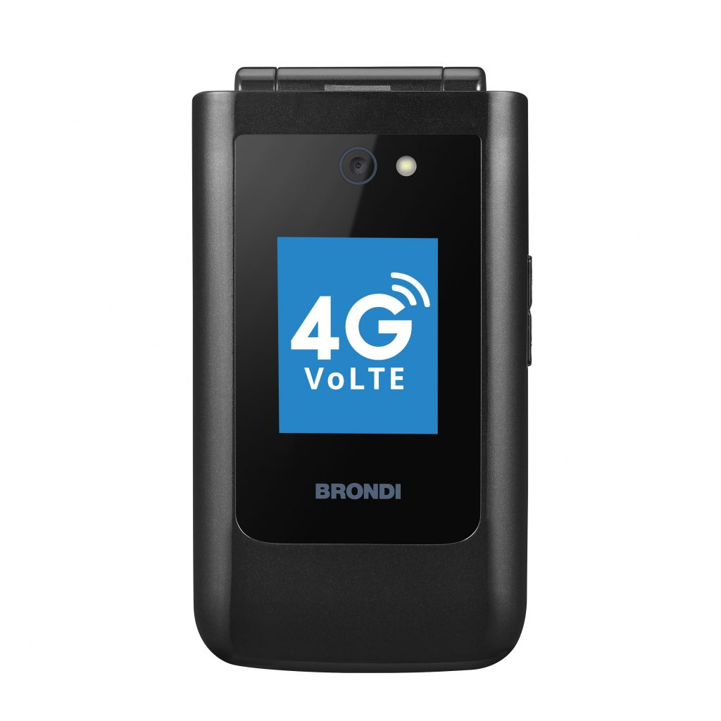 Brondi Magnum XXL 4G Gunmetal Grey Cellulare Flip 3.2 Pollici Dualsim