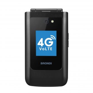 Brondi Magnum XXL 4G Gunmetal Grey Cellulare Flip 3.2 Pollici Dualsim