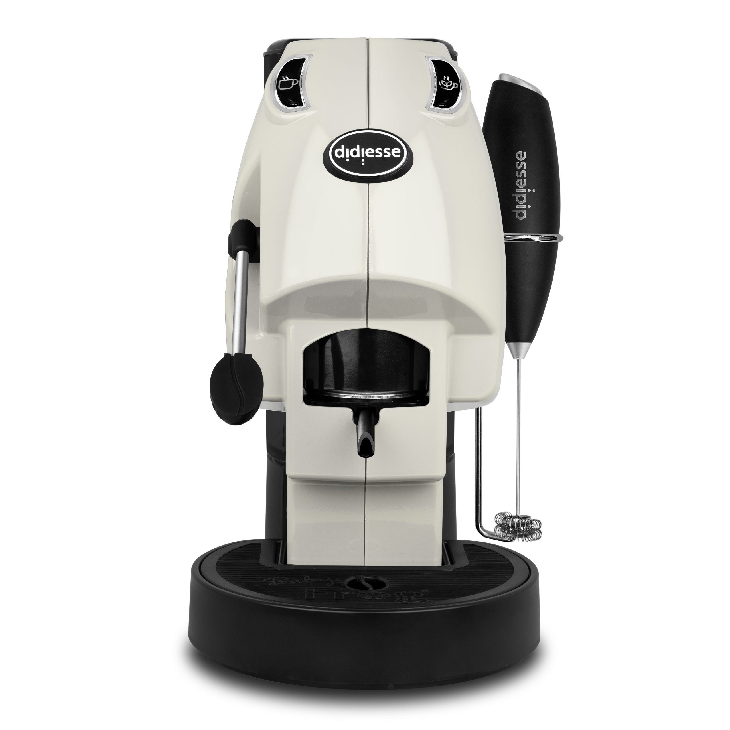 Didiesse Baby Frog Coffe e Tea Avorio Macchina Caffe a Cialde con Frullino