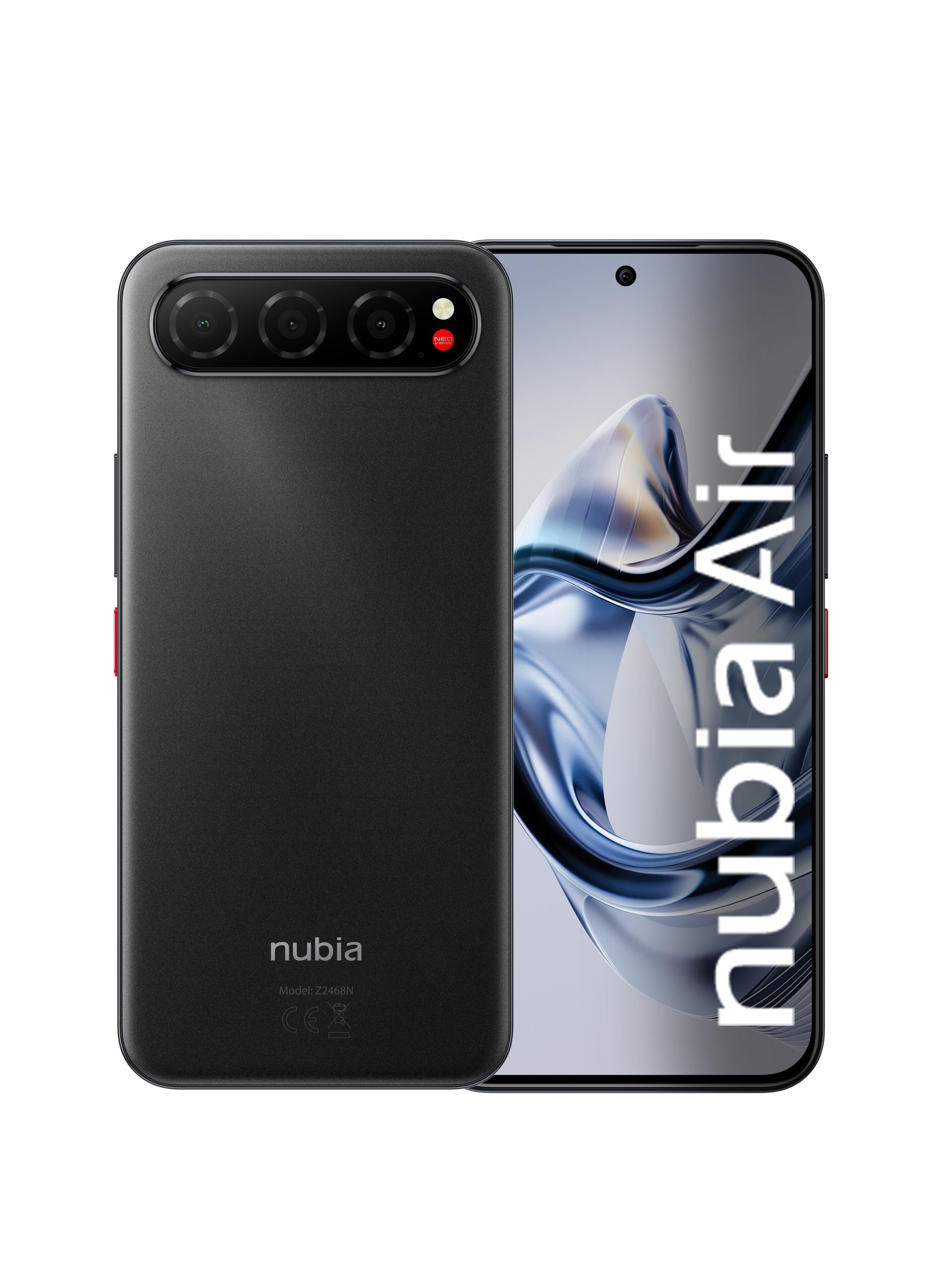 ZTE Nubia Air Titanium Black Smartphone 6.8 Pollici FHD 8GB 256GB 5G