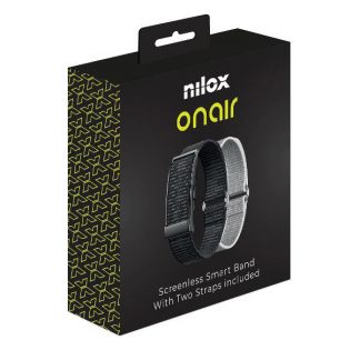 Nilox NXSWONAIRBK Screenless Smartband con 2 Cinturini
