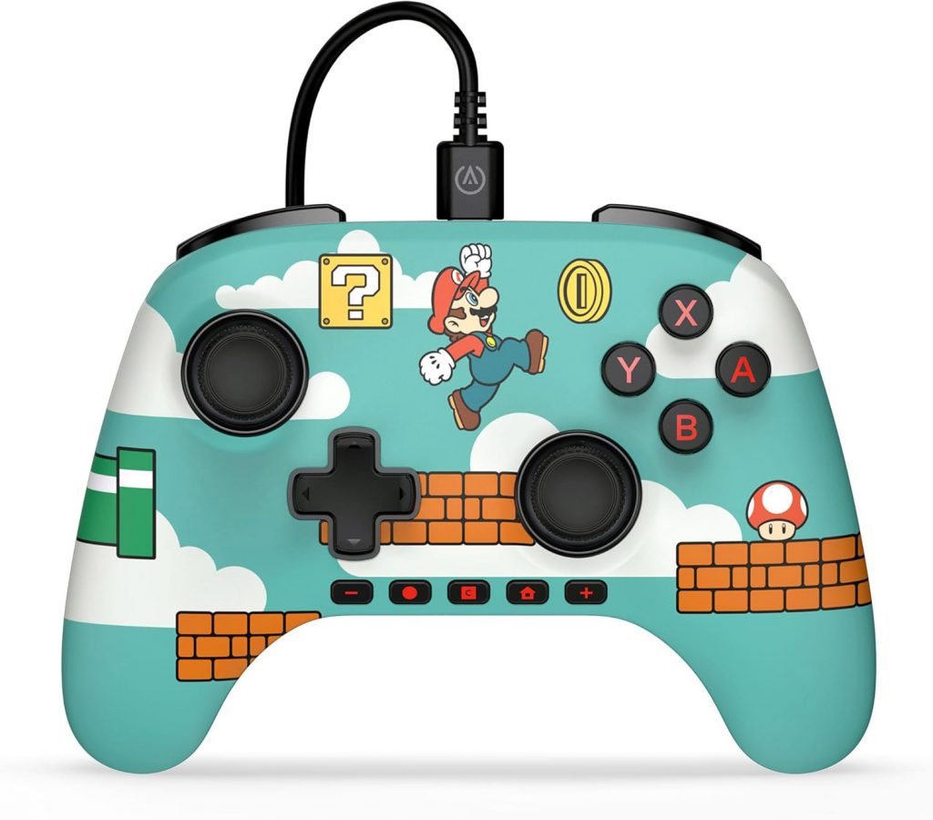 Power A NSGP052701 Controller Cablato Advantage per Switch 2 Tempo Mario