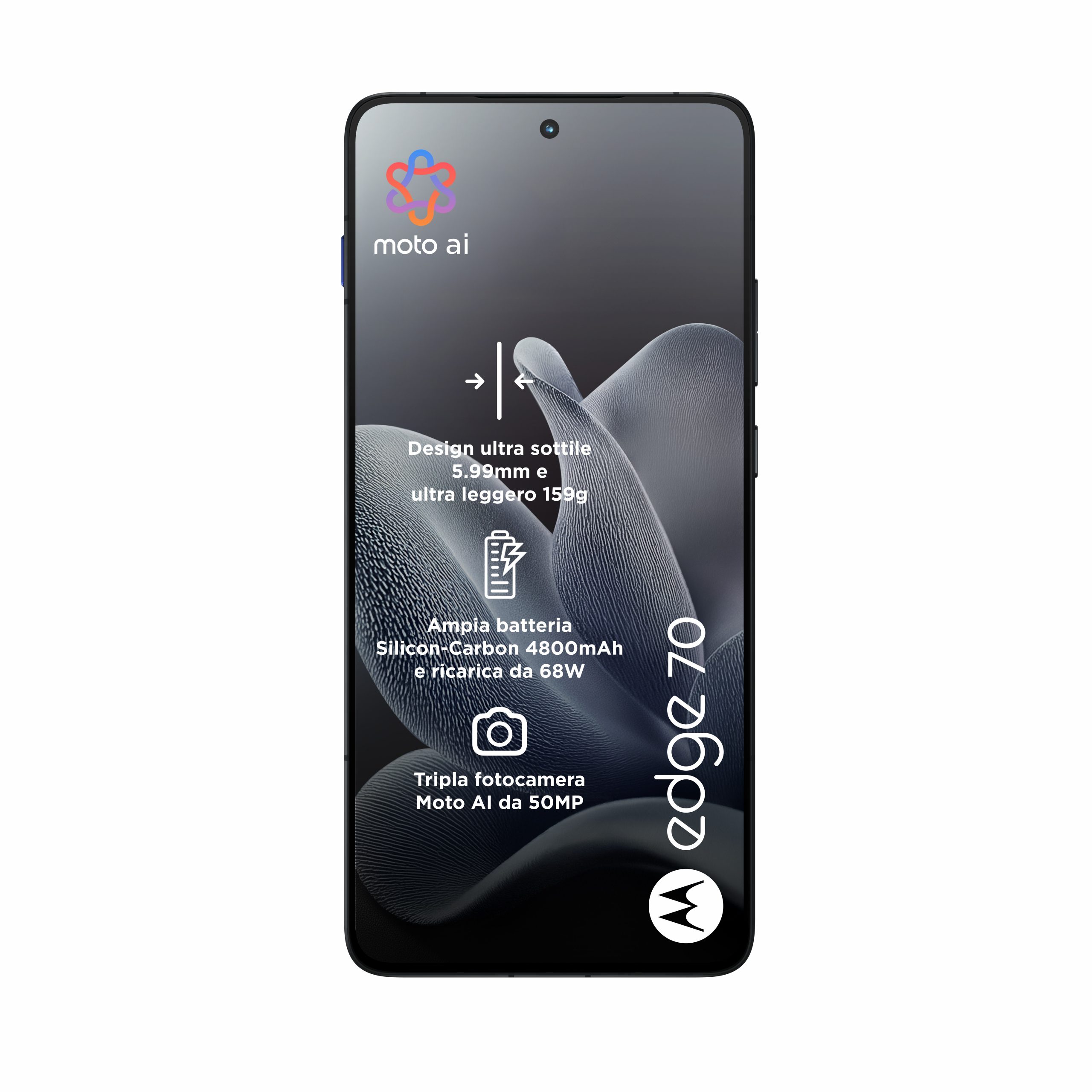 Motorola Edge 70 Gadget Grey Smartphone 6.67 Pollici Super HD 12GB 512GB