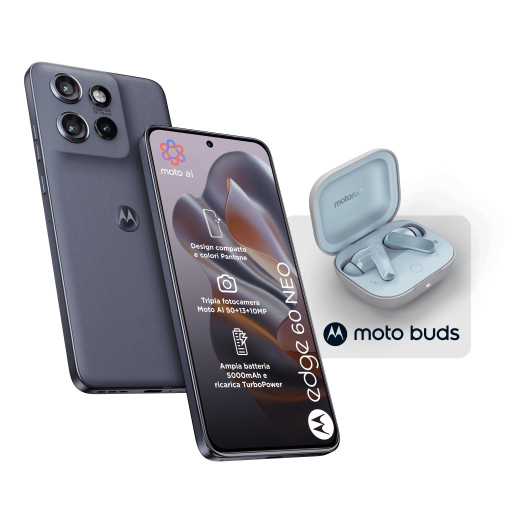 Motorola Edge 60 Neo Grisaille Smartphone 8GB 256GB con Cuffie Moto Buds
