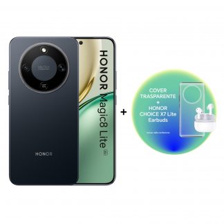Honor Magic 8 Lite Midnigh Black Smartphone 8GB 256GB Cuffie Choice X7 e Cover