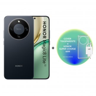 Honor Magic 8 Lite Midnigh Black Smartphone 8GB 512GB Alimentatore 66W e Cover