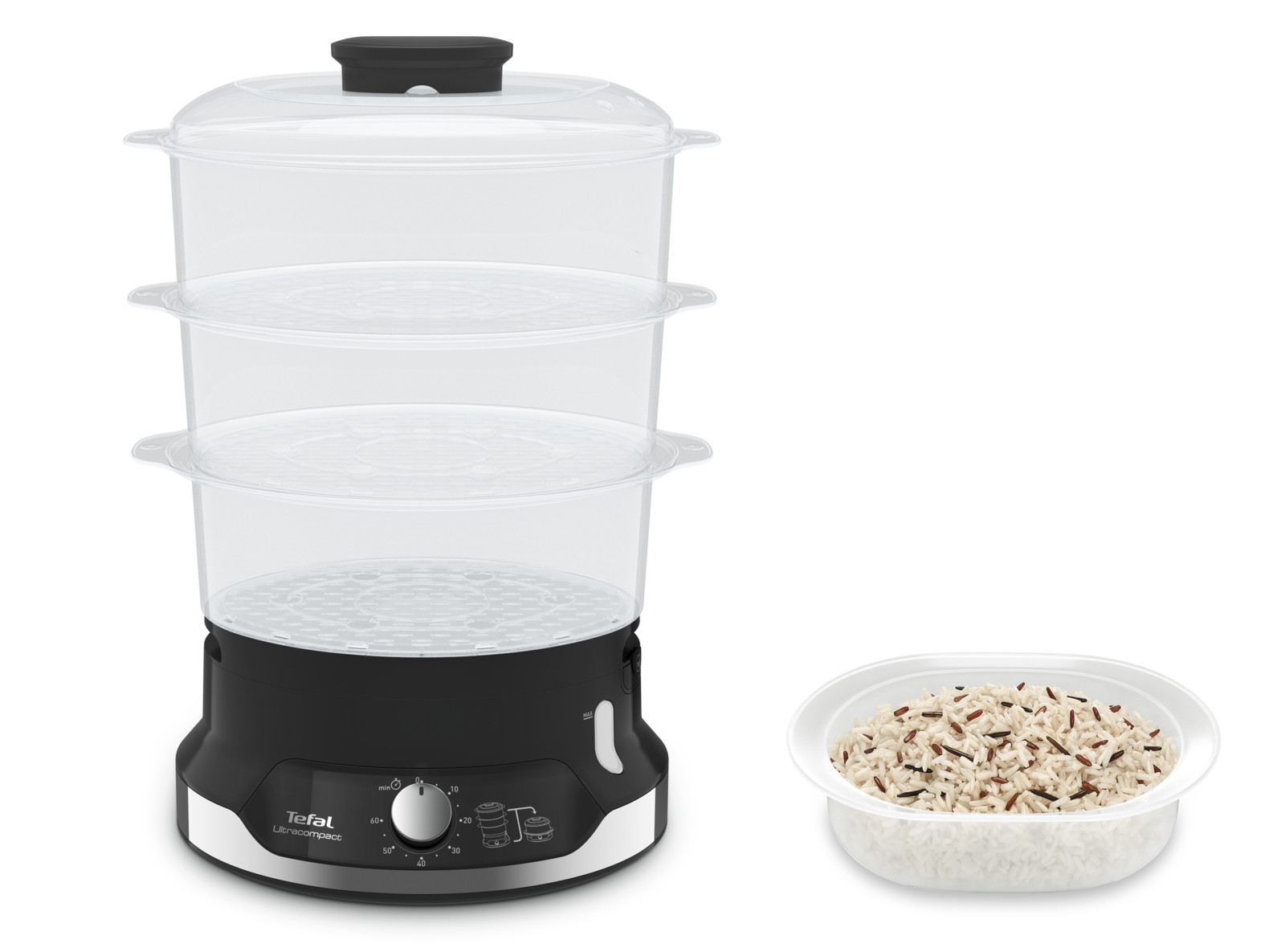 Tefal Tefal Ultracompact VC2048 Vaporiera 3 Vaschette 9 Litri - immagine 3