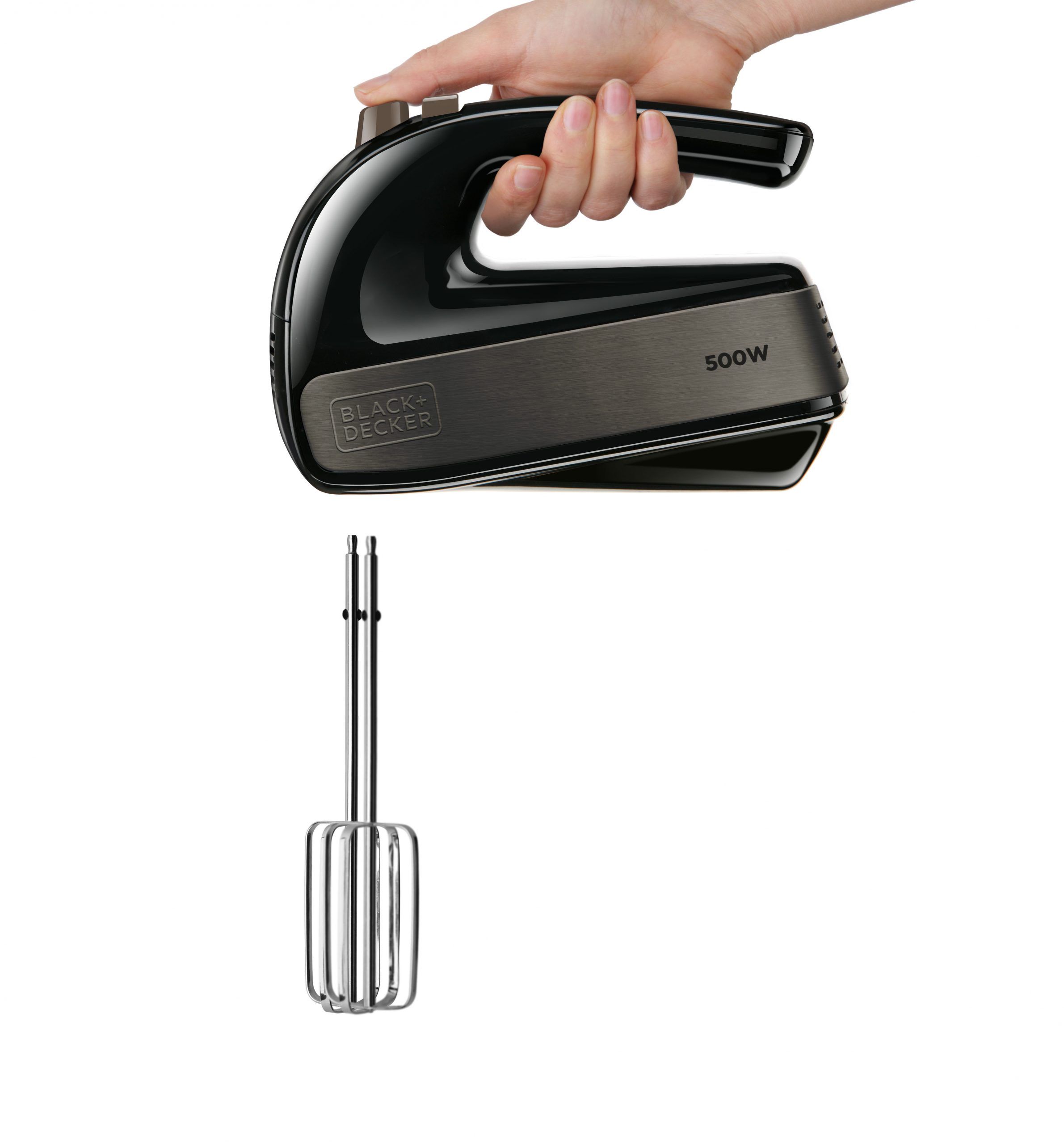 Black Decker BXMX500E Sbattitore 500W con 2 Fruste e 2 Ganci - immagine 3