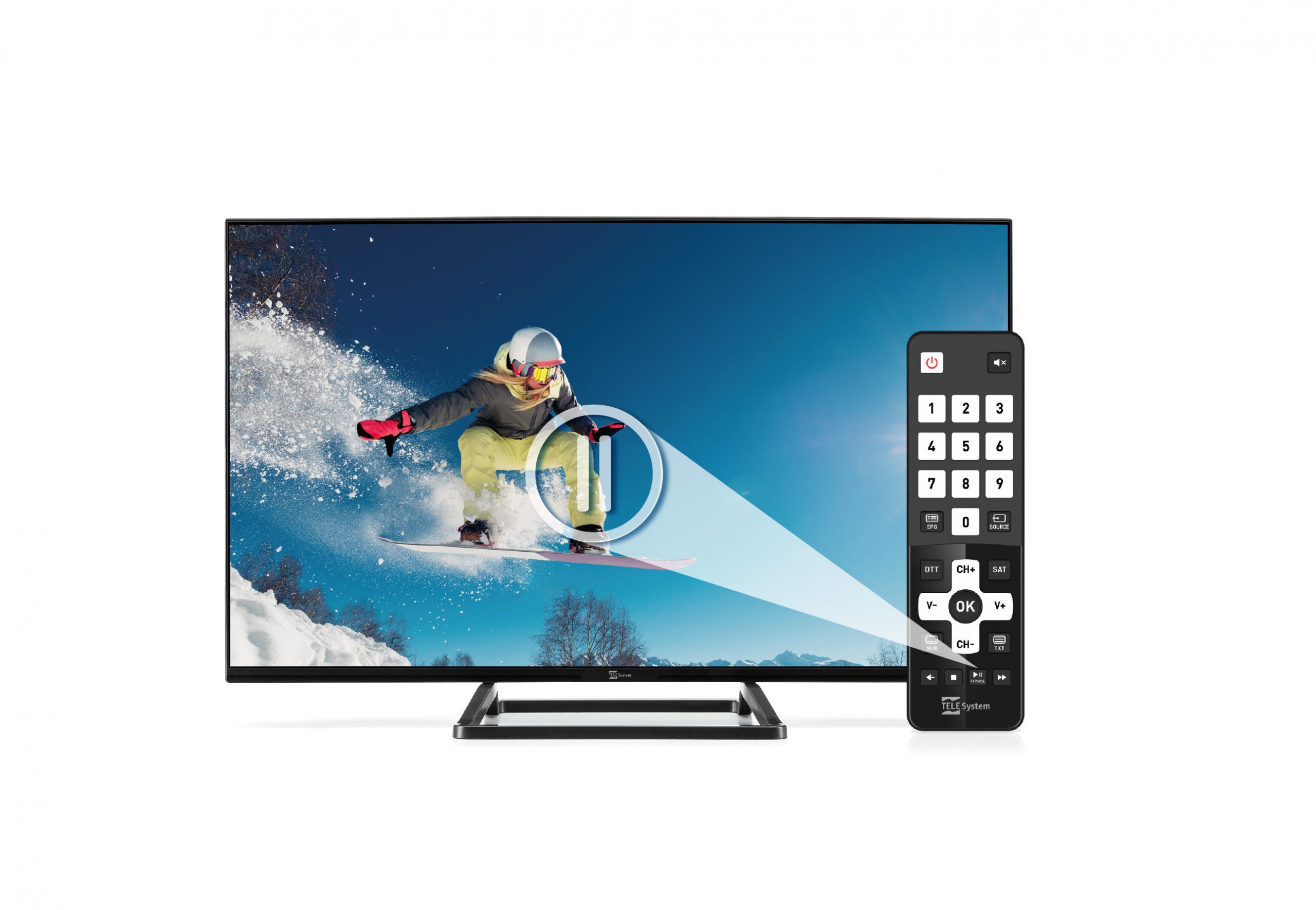 Telesystem Palco 32 FL13 TV LED 32 Pollici HD Ready DVB-T2-S2 - immagine 3