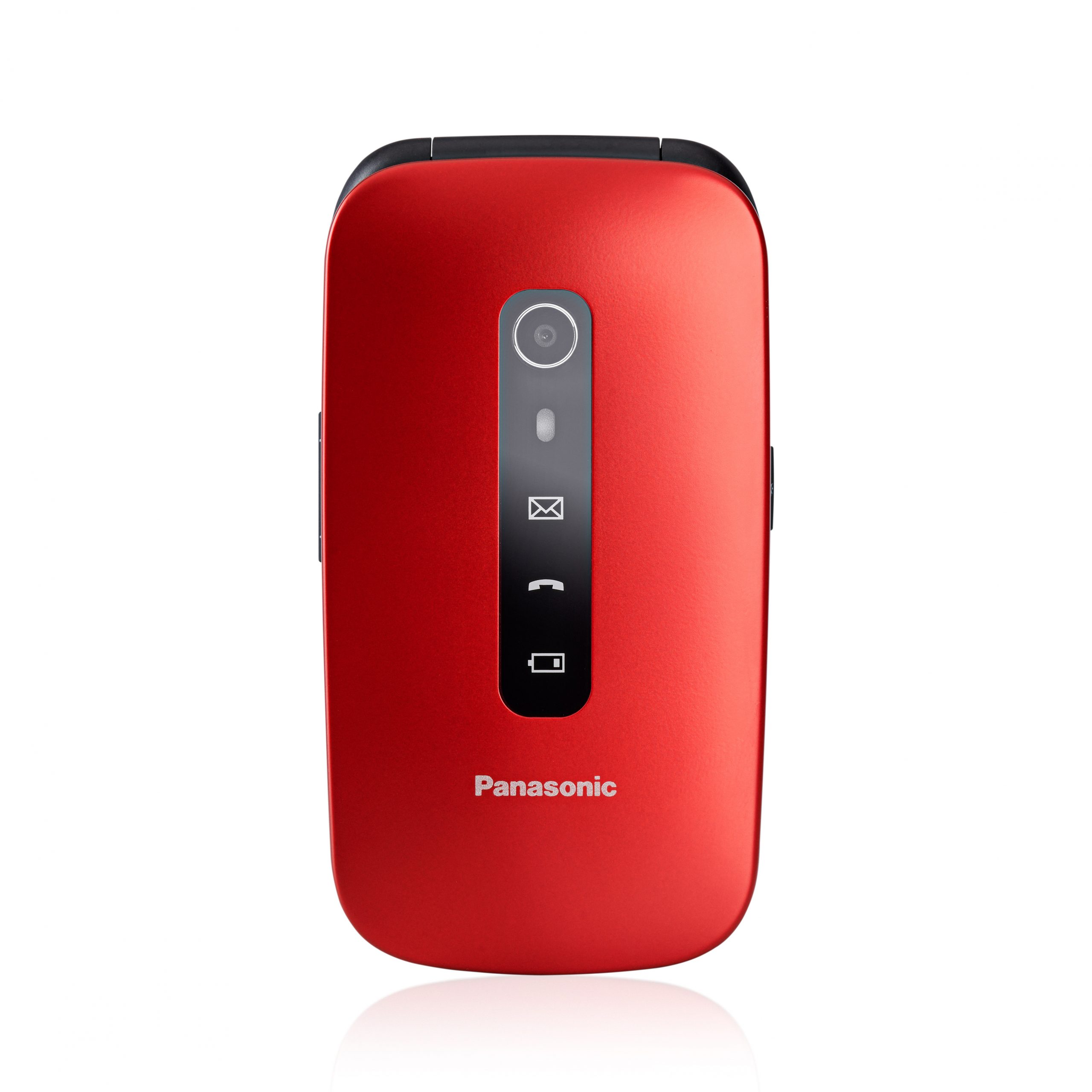Panasonic KX-TU550 Rosso Cellulare a Conchiglia 4G con Tasto SOS - immagine 2