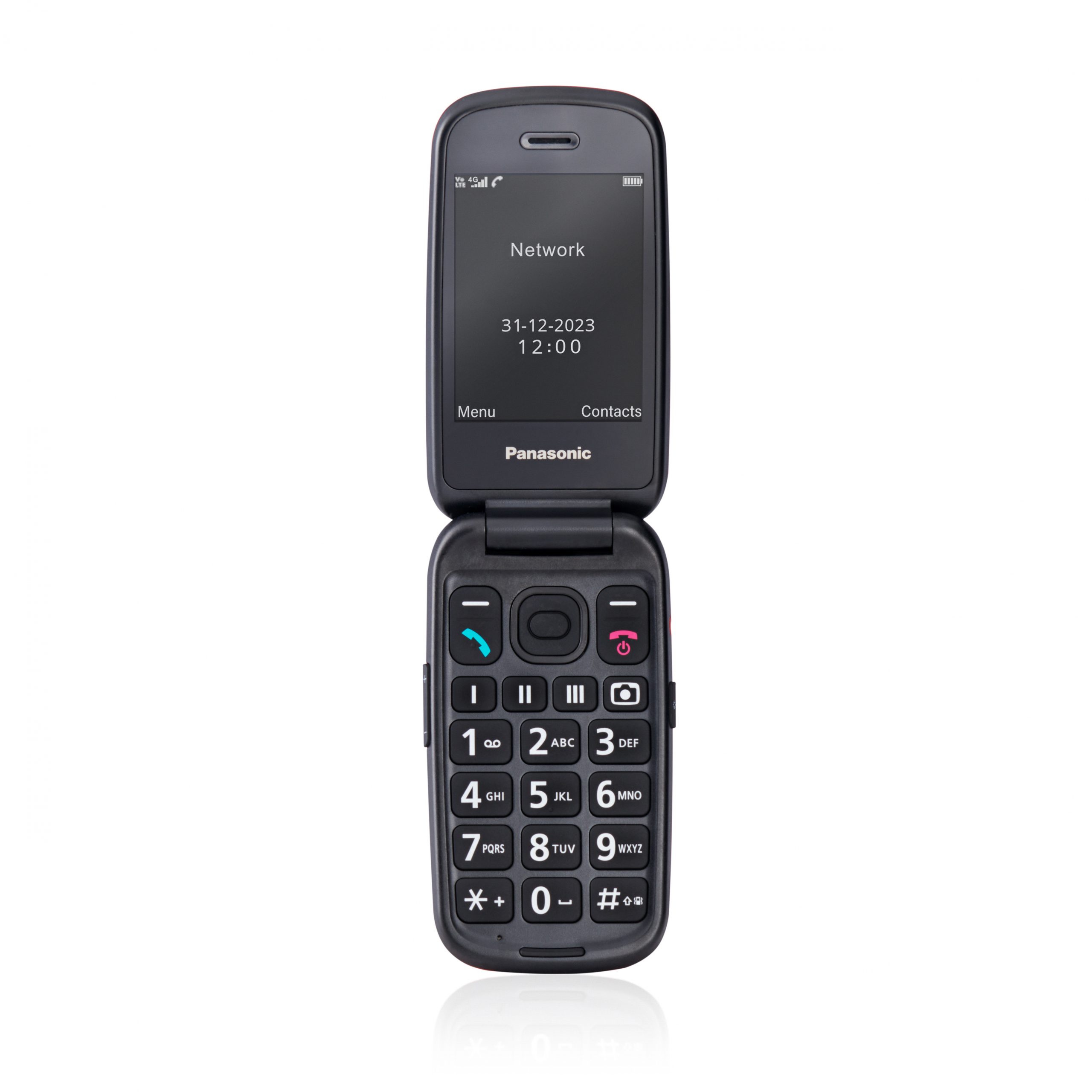 Panasonic KX-TU550 Rosso Cellulare a Conchiglia 4G con Tasto SOS - immagine 3