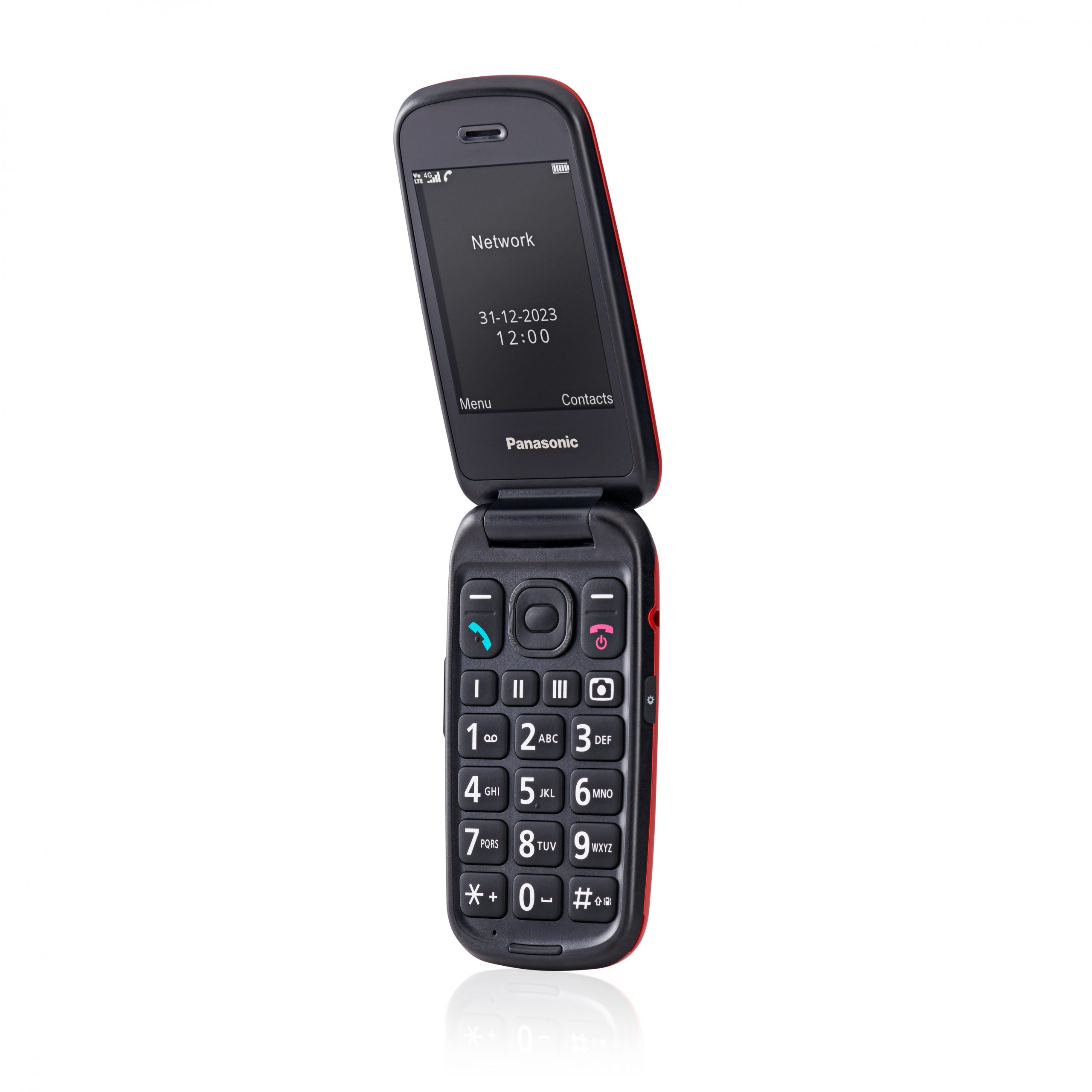 Panasonic KX-TU550 Rosso Cellulare a Conchiglia 4G con Tasto SOS - immagine 4