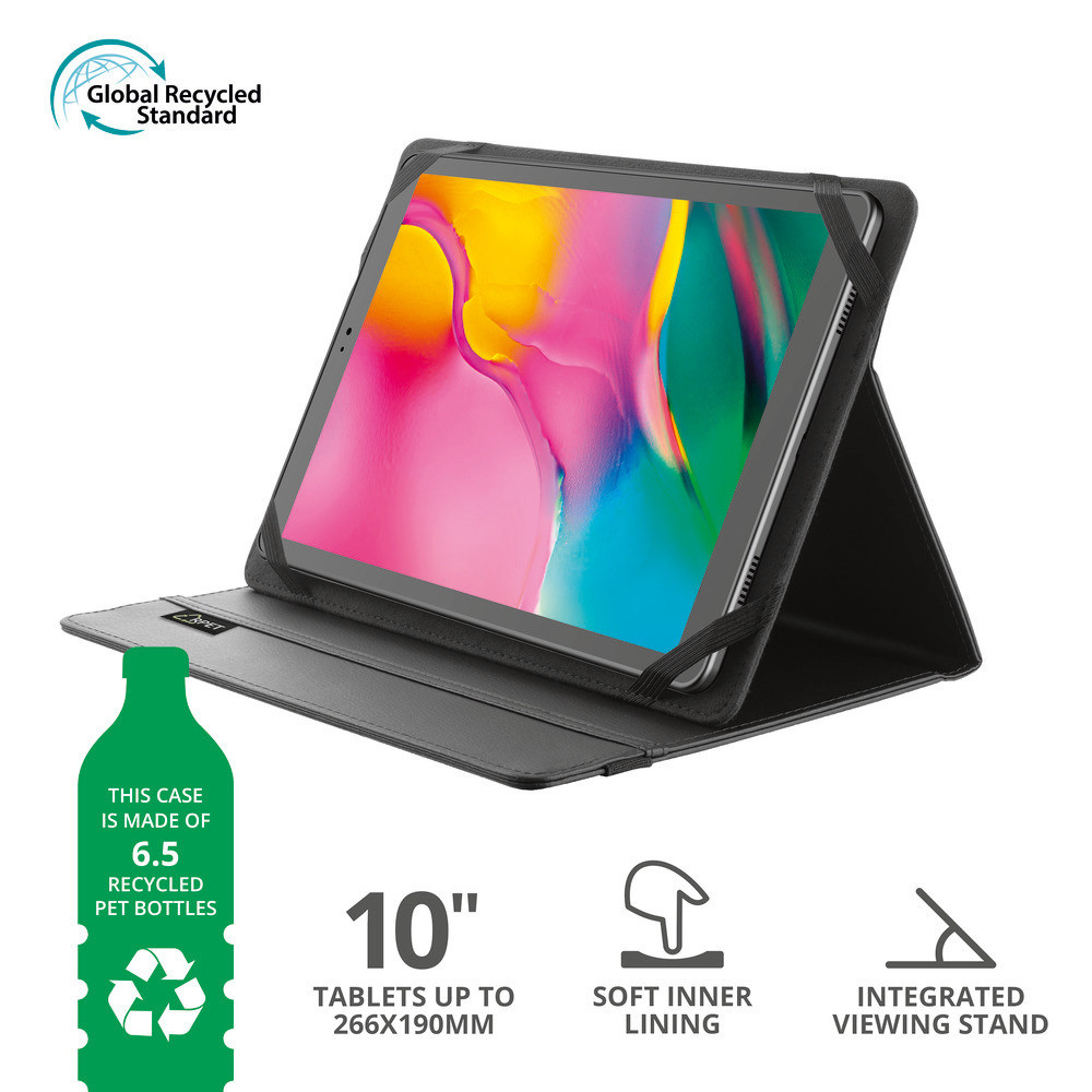 Trust Primo Custodia Folio Riciclata per Tablet da 10 Pollici - immagine 2