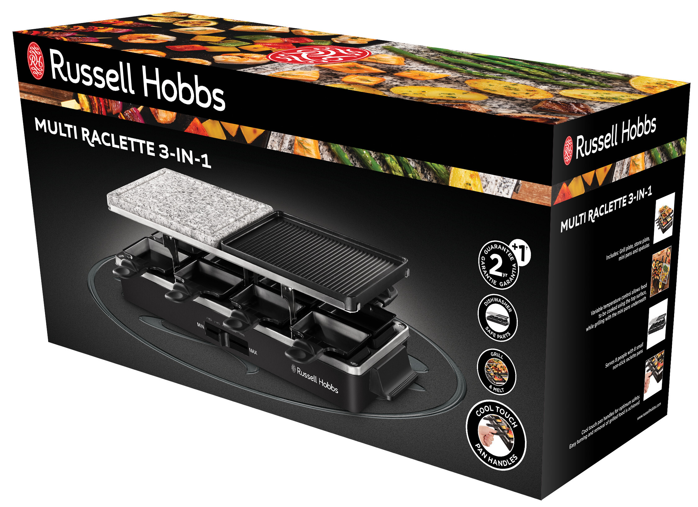 Russell Hobbs Multi Raclette 3 in 1 per 8 Persone - immagine 4