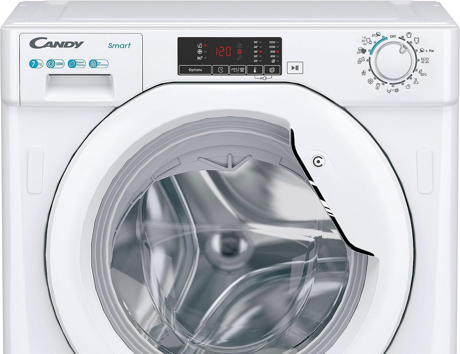 Candy CBW27D1ES Lavatrice Incasso 7 kg 1200 Giri 16 Programmi - immagine 6