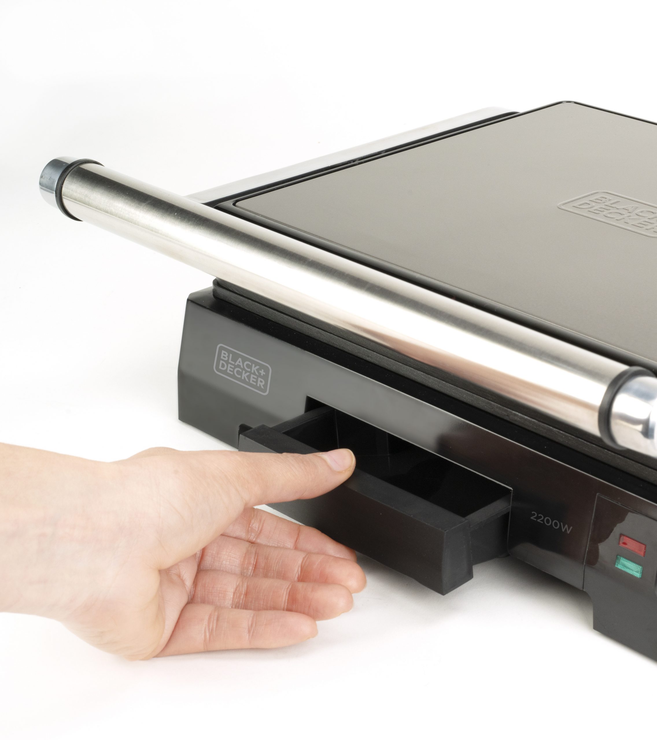 Black Decker BXGR2200E Bistecchiera Elettrica 2200w con Vano Raccogligrasso - immagine 2
