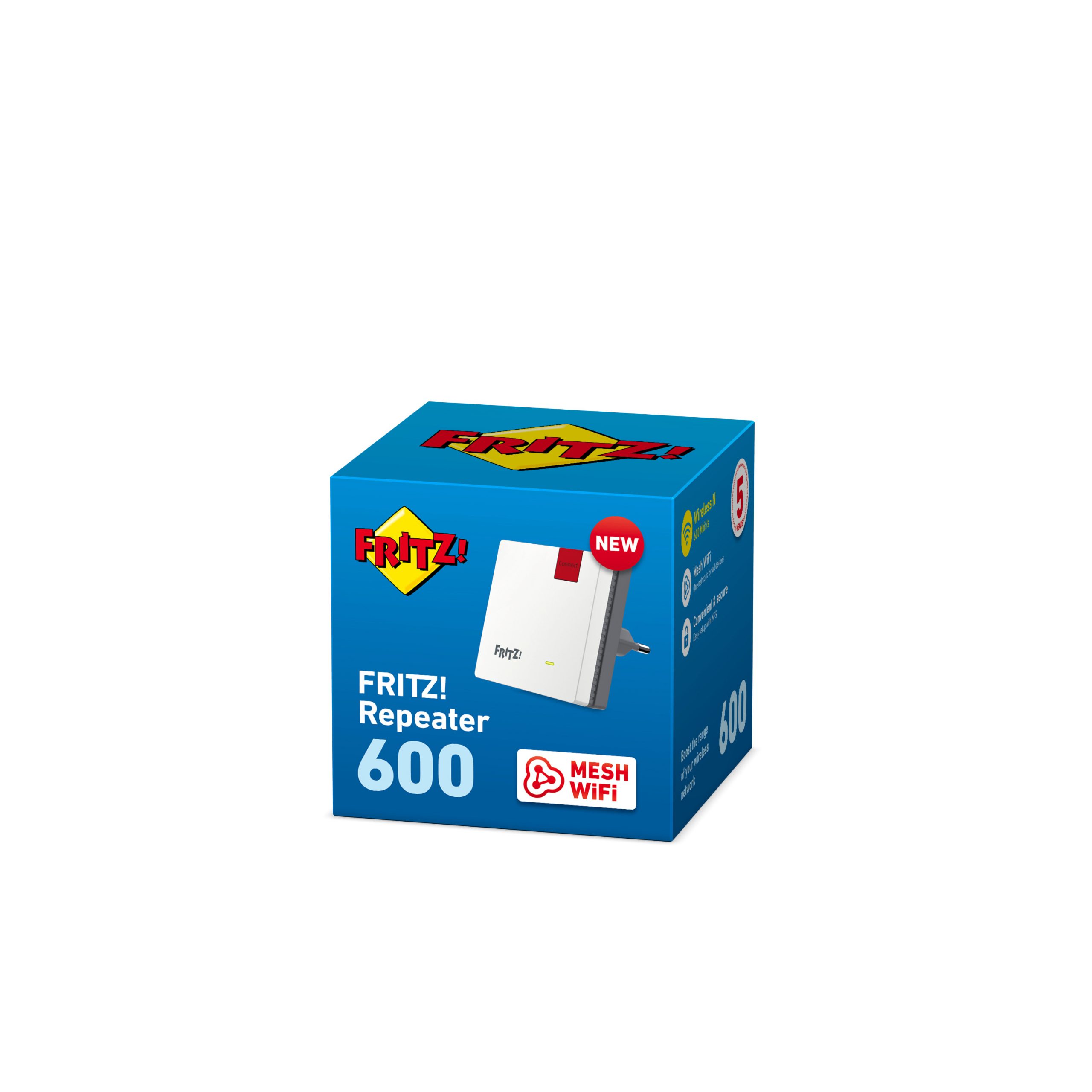 Fritz Repeater 600 Range Extender Wi-Fi N600 2 4 GHz - immagine 4