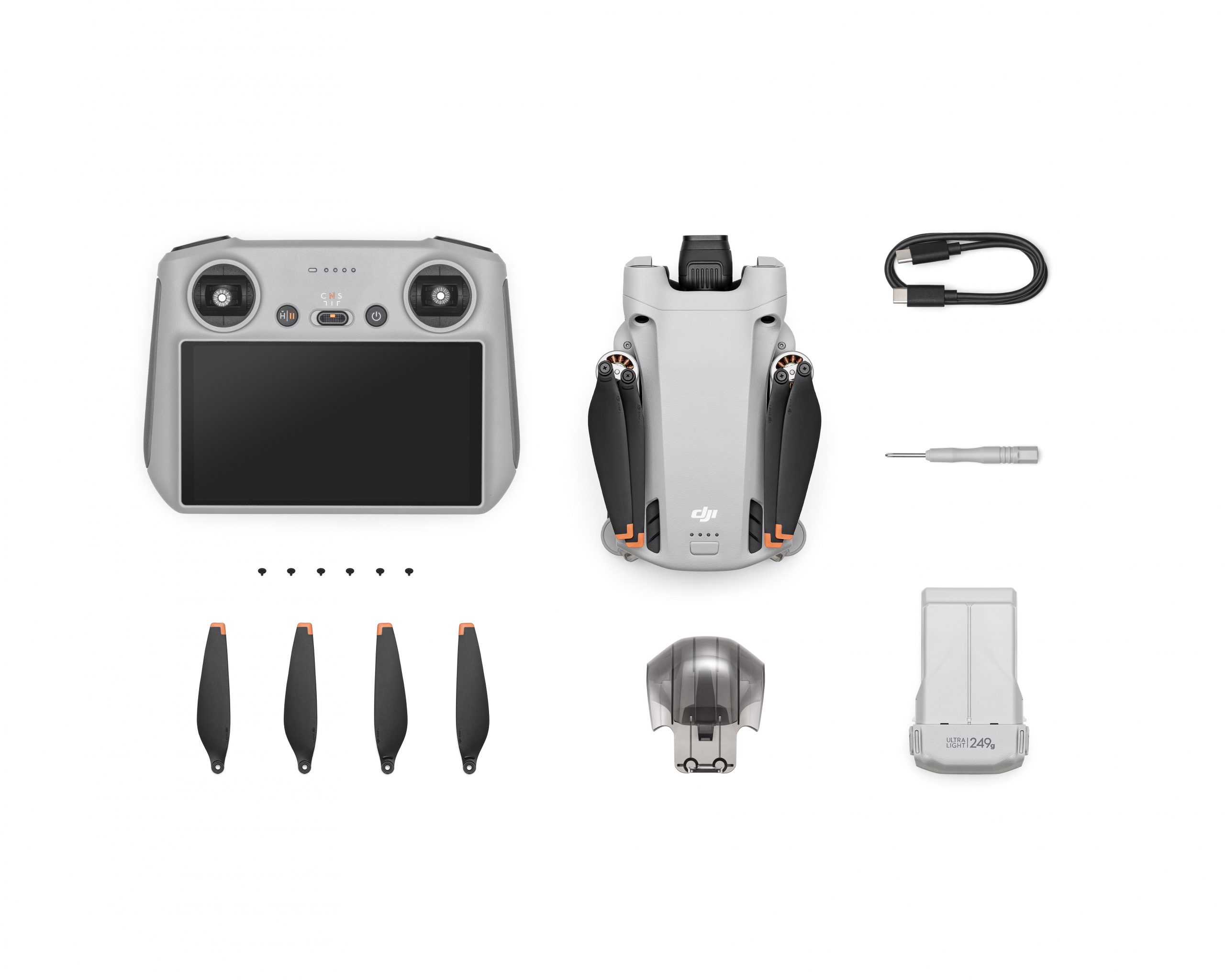 DJI Mini 3 Pro MINI3PRORC Drone con Cam Gimbal 3 Assi 4k Supporto Tlc-monitor - immagine 6