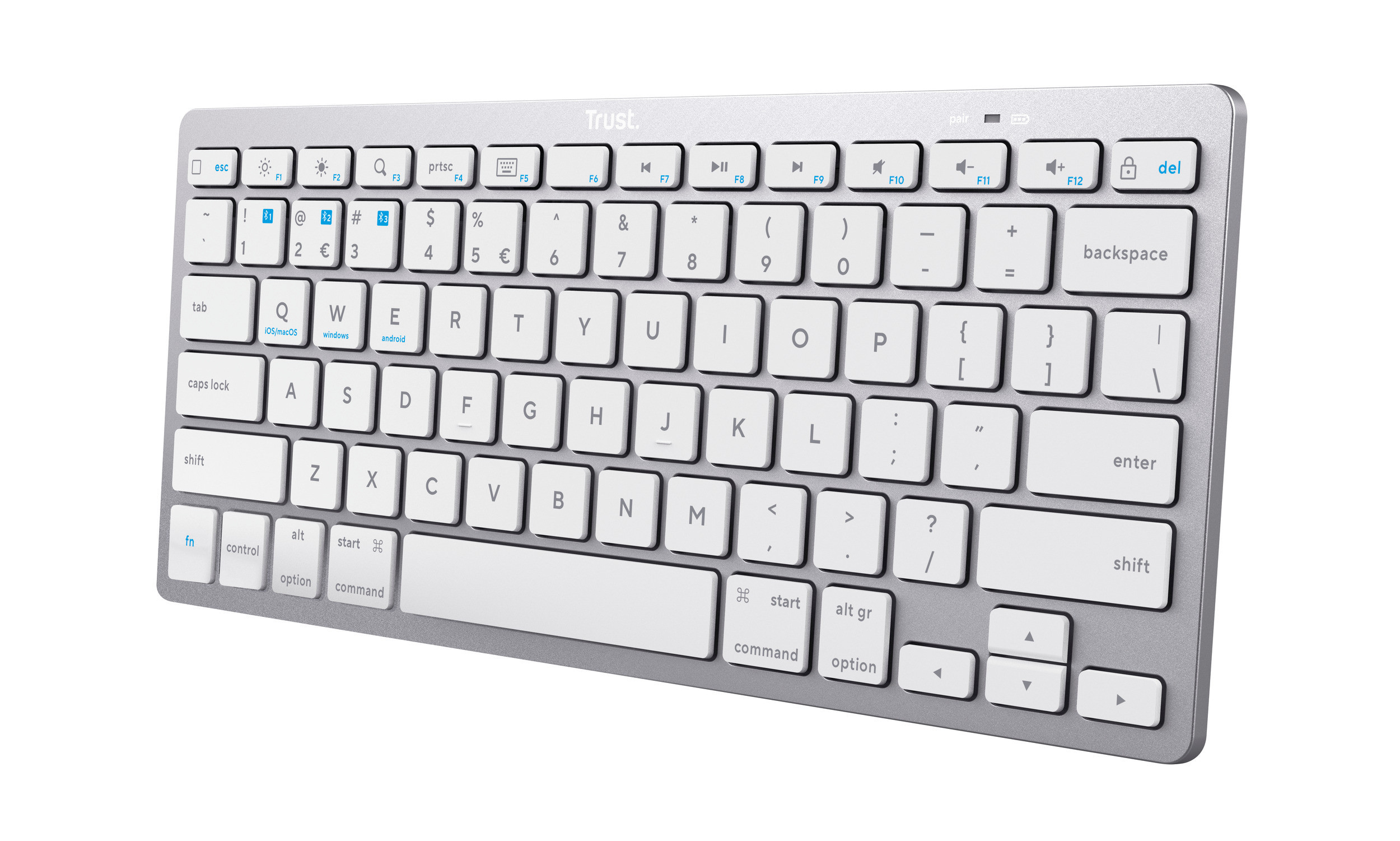 Trust Tastiera Wireless Ultrasottile Compatibile con PC Laptop e Tablet - immagine 2