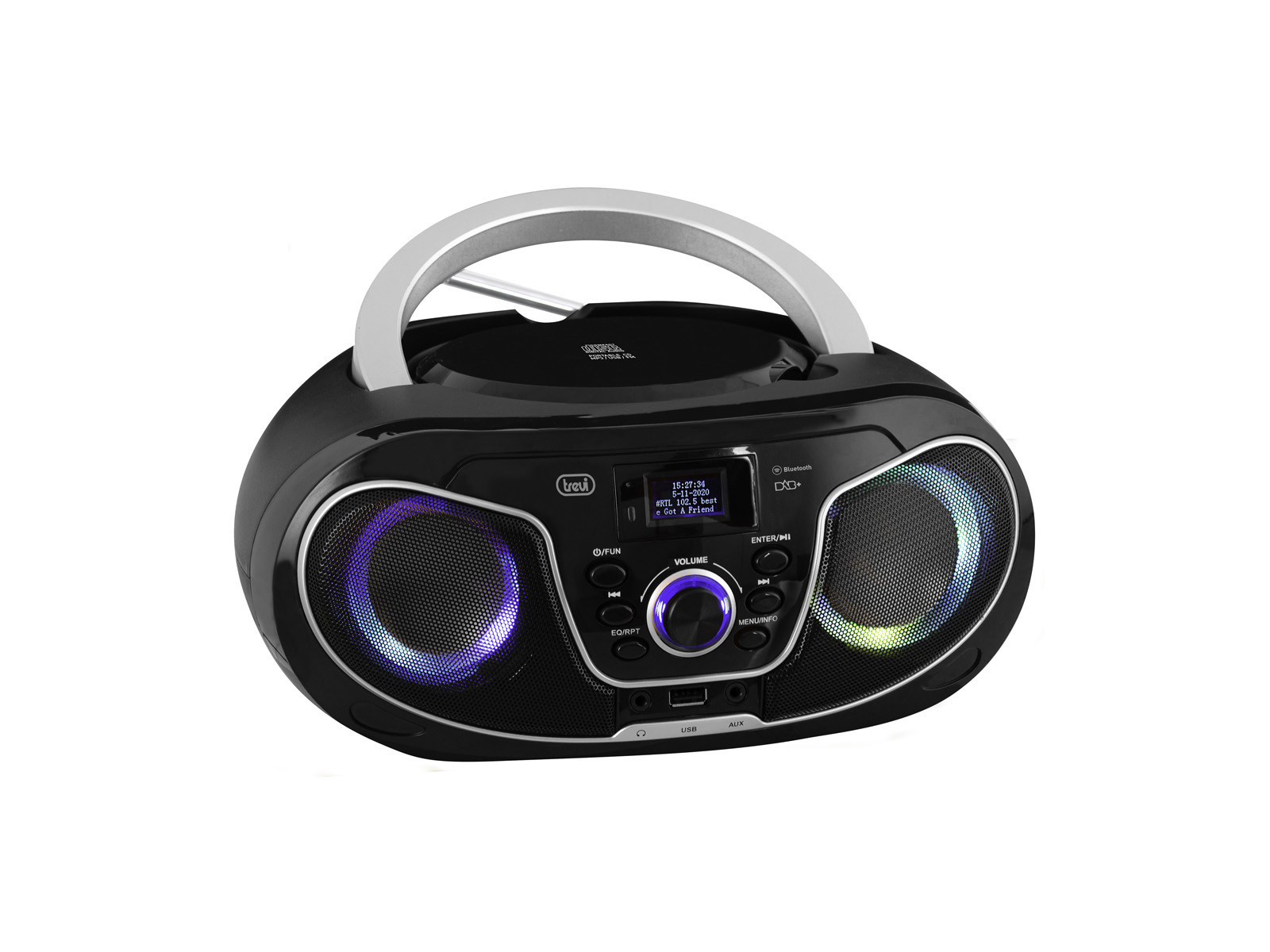 Trevi 0CM58800 Stereo Portatile Boombox CD DAB USB Bluetooth AUX-IN - immagine 2