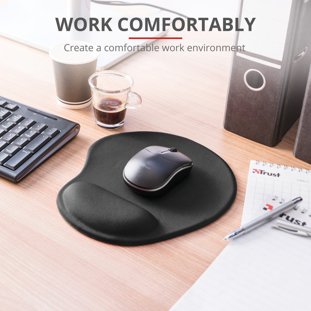 Trust Mousepad Bigfoot 16977 Ergonomico con Poggiapolsi a Fondo Antiscivolo - immagine 6