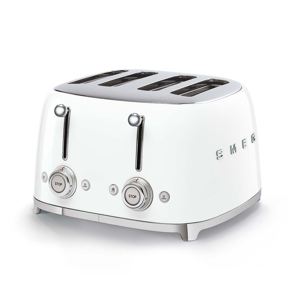 Smeg TSF03WHEU Tostapane Bianco Stile anni 50 4 fette - immagine 3