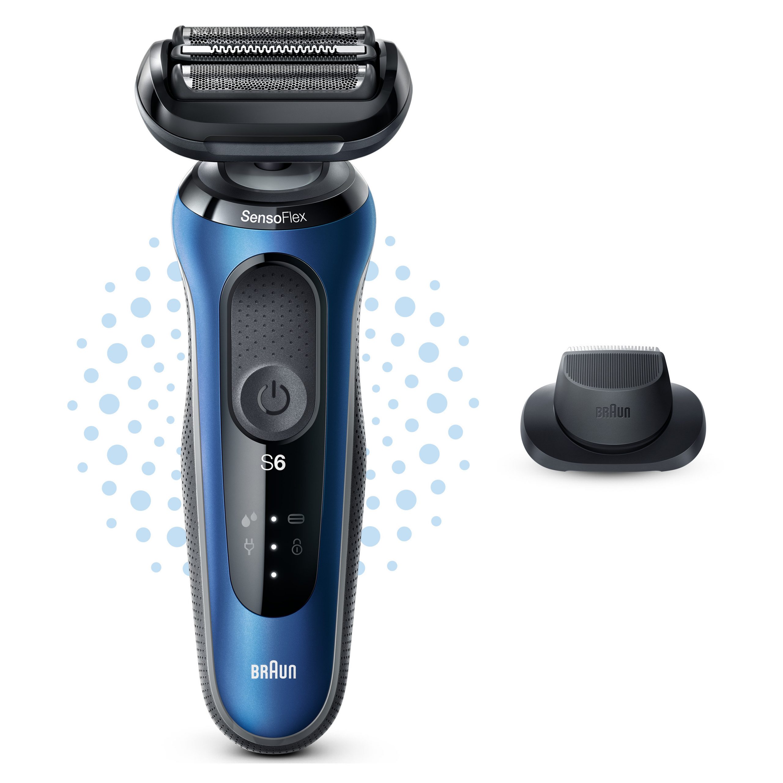 Braun Serie 6 61-B1200S Rasoio Elettrico Ricaricabile con Custodia e Accessori - immagine 5