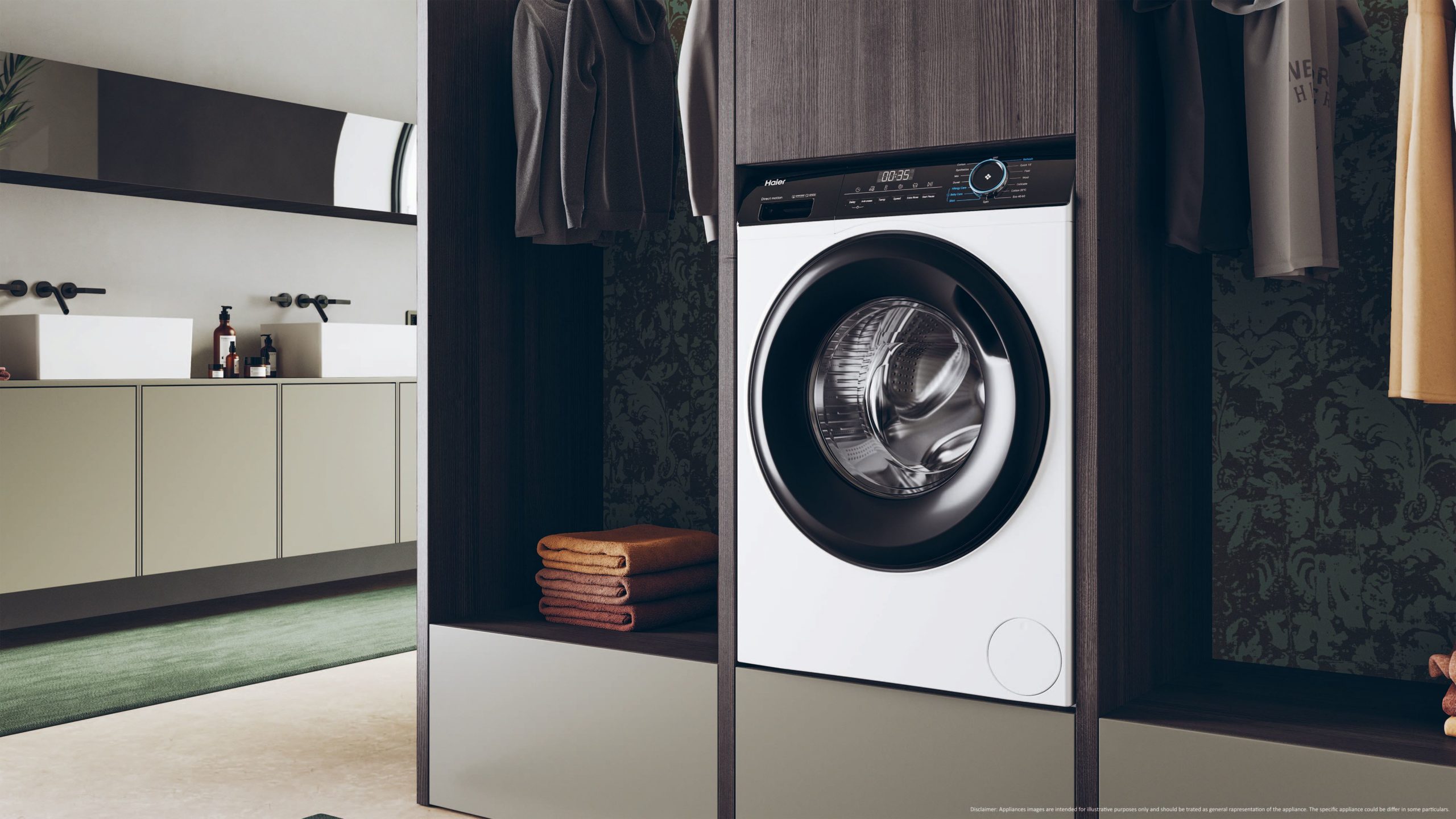 Haier HW100B14939 Lavatrice Carica Frontale Pro Serie 3 10Kg 1400Giri - immagine 5