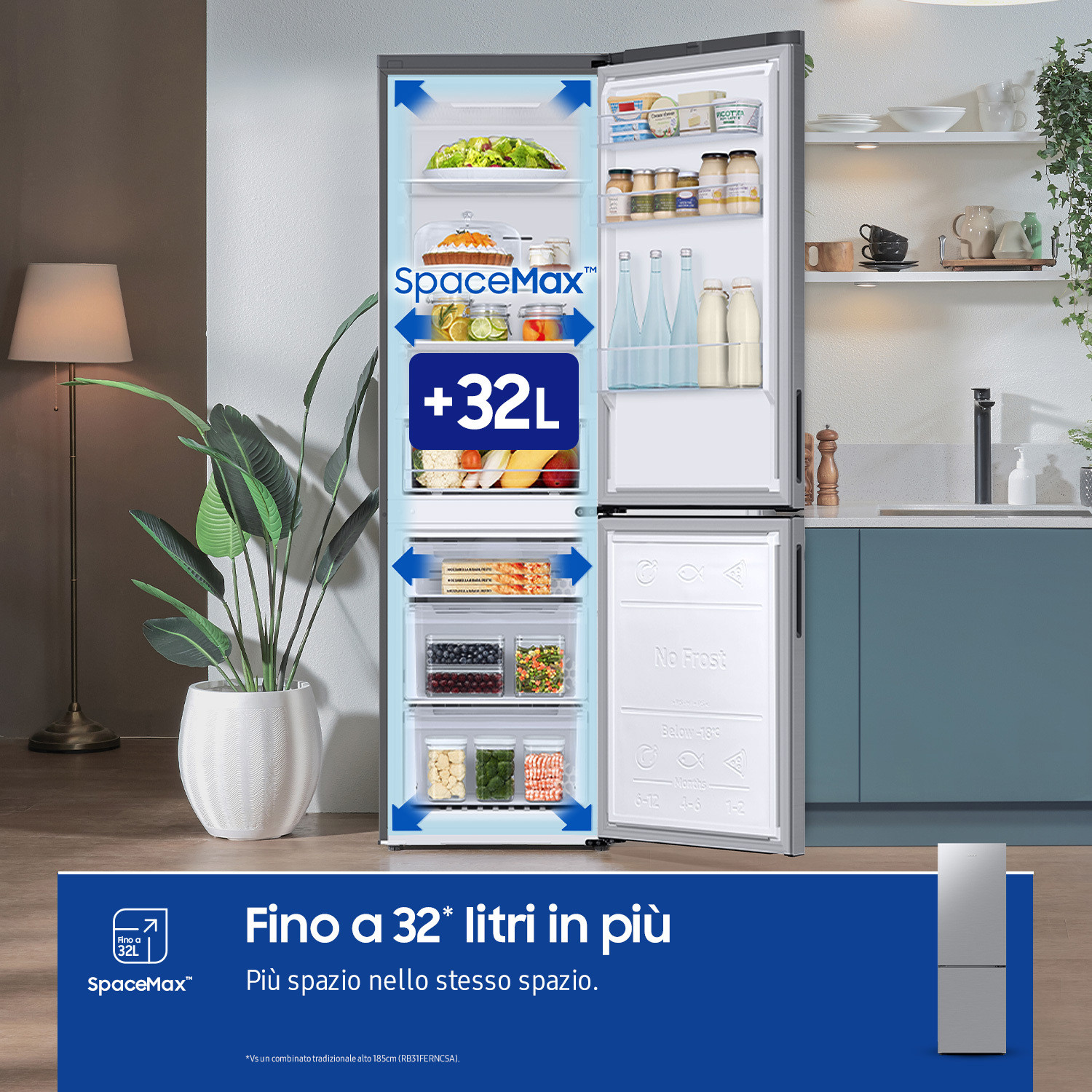 Samsung RB33B610ESA Inox Frigorifero Combinato 114 Litri a Libera Installazione - immagine 5