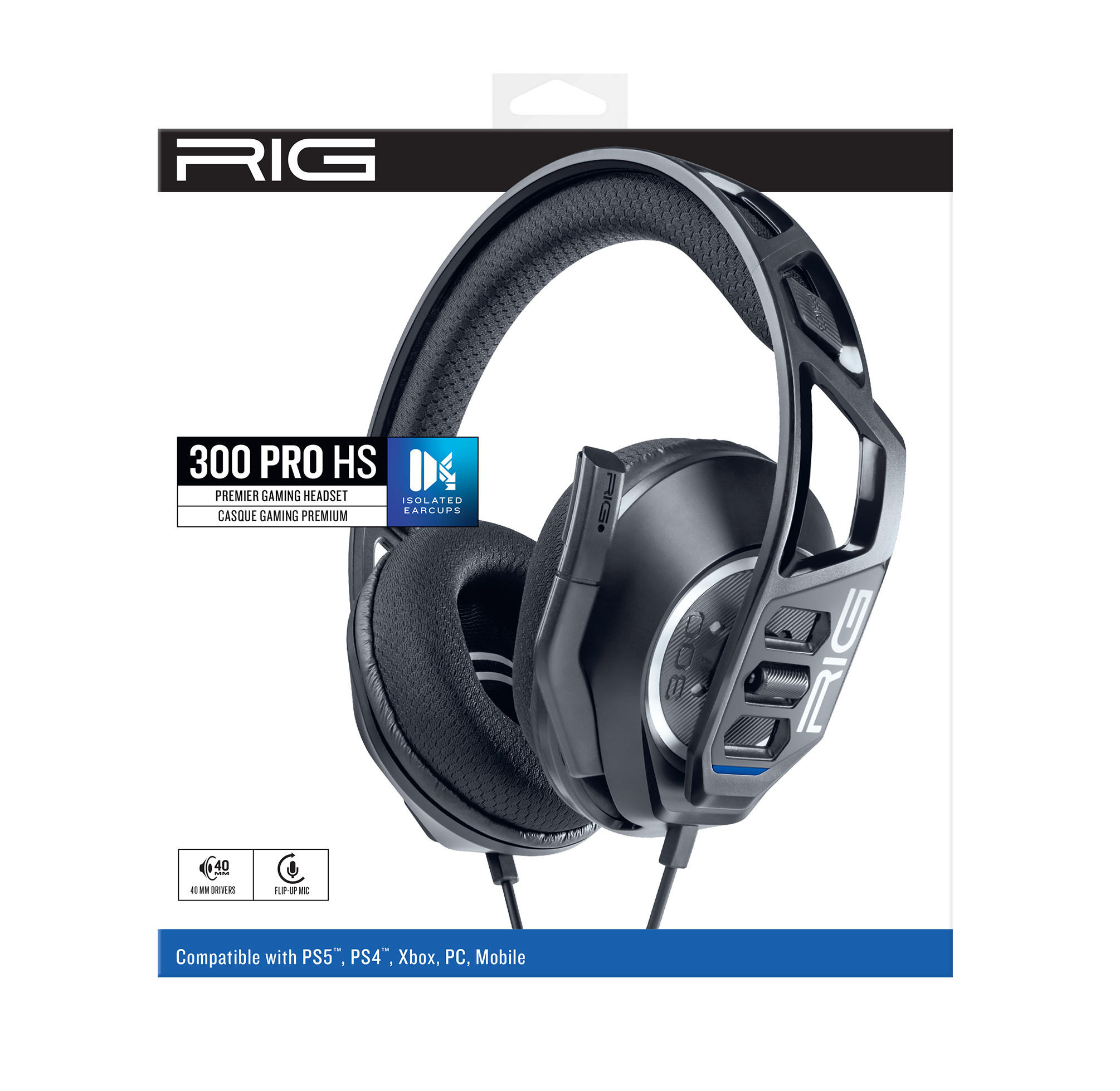 Nacon RIG 300 PRO HS Nero Cuffia Gaming per PS4 e PS5 - immagine 3