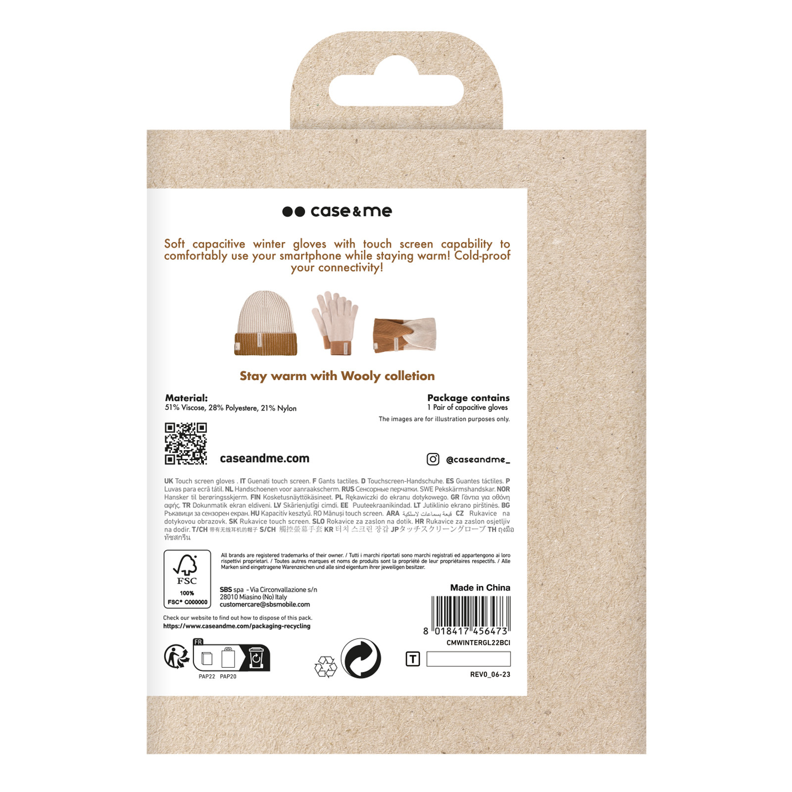 Case me CMWINTER GL22BCI Guanti Invernali Avorio - immagine 2