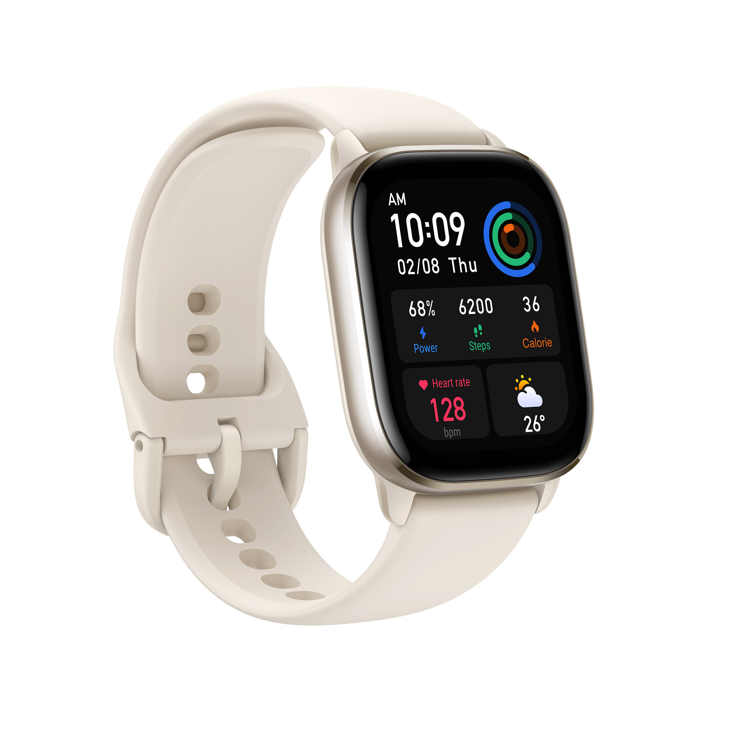 Amazfit GTS 4 Mini Moonlight White Smartwatch 1.65 AMOLED - immagine 2