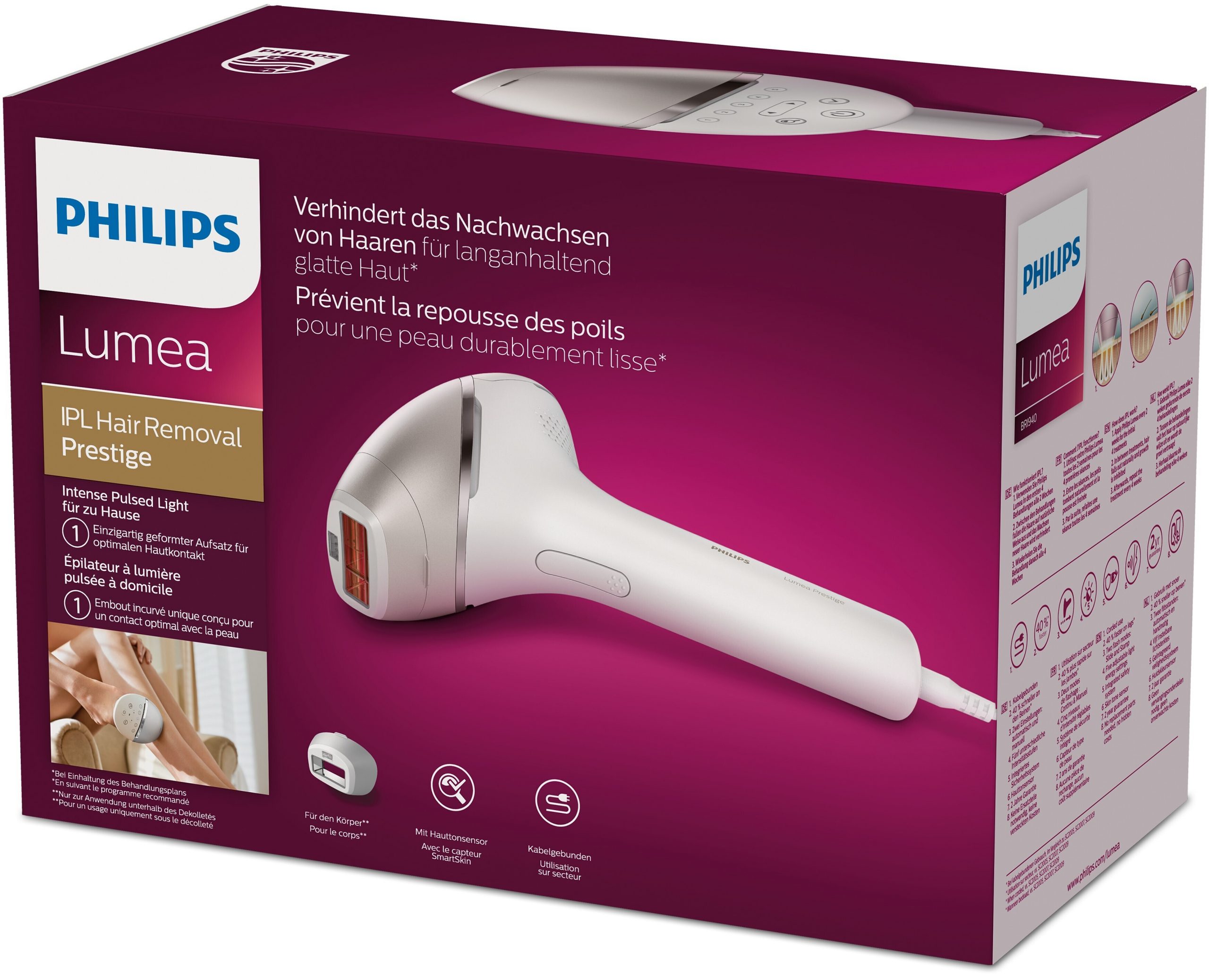 Philips Lumea Prestige BRI940 Epilatore a Luce Pulsata intensa - immagine 6