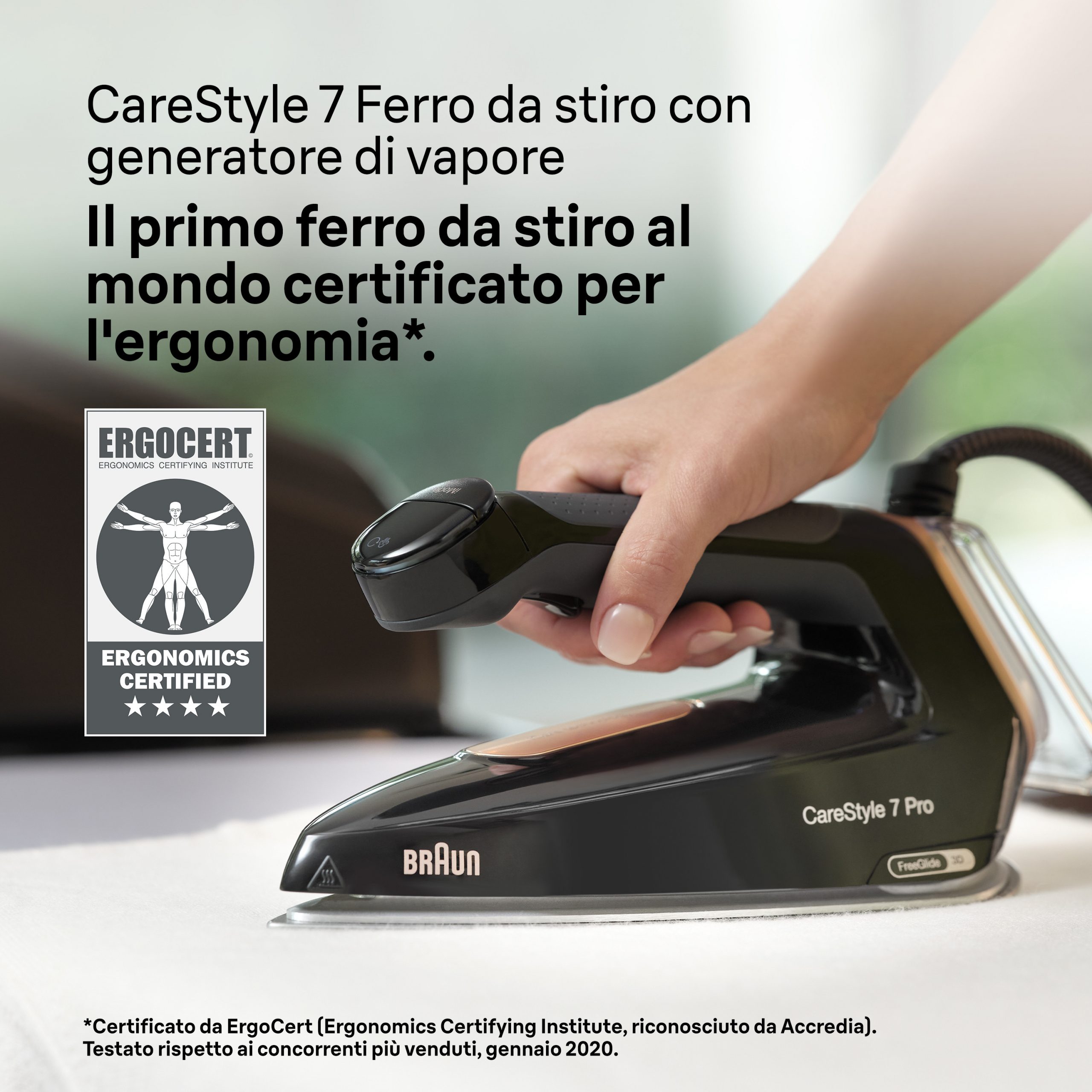 Braun CareStyle 7 Pro IS 7286 Ferro a Carica Continua 2700W Piastra FreeGlide 3D - immagine 5