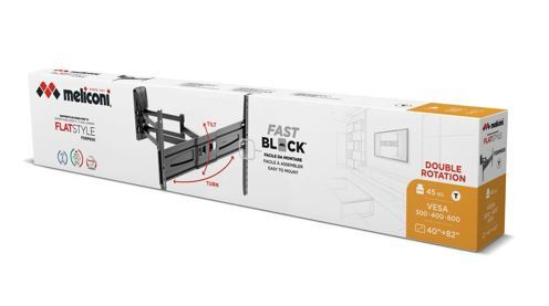 Meliconi 580471 Supporto Nero per TV da 40-82 Pollici - immagine 2