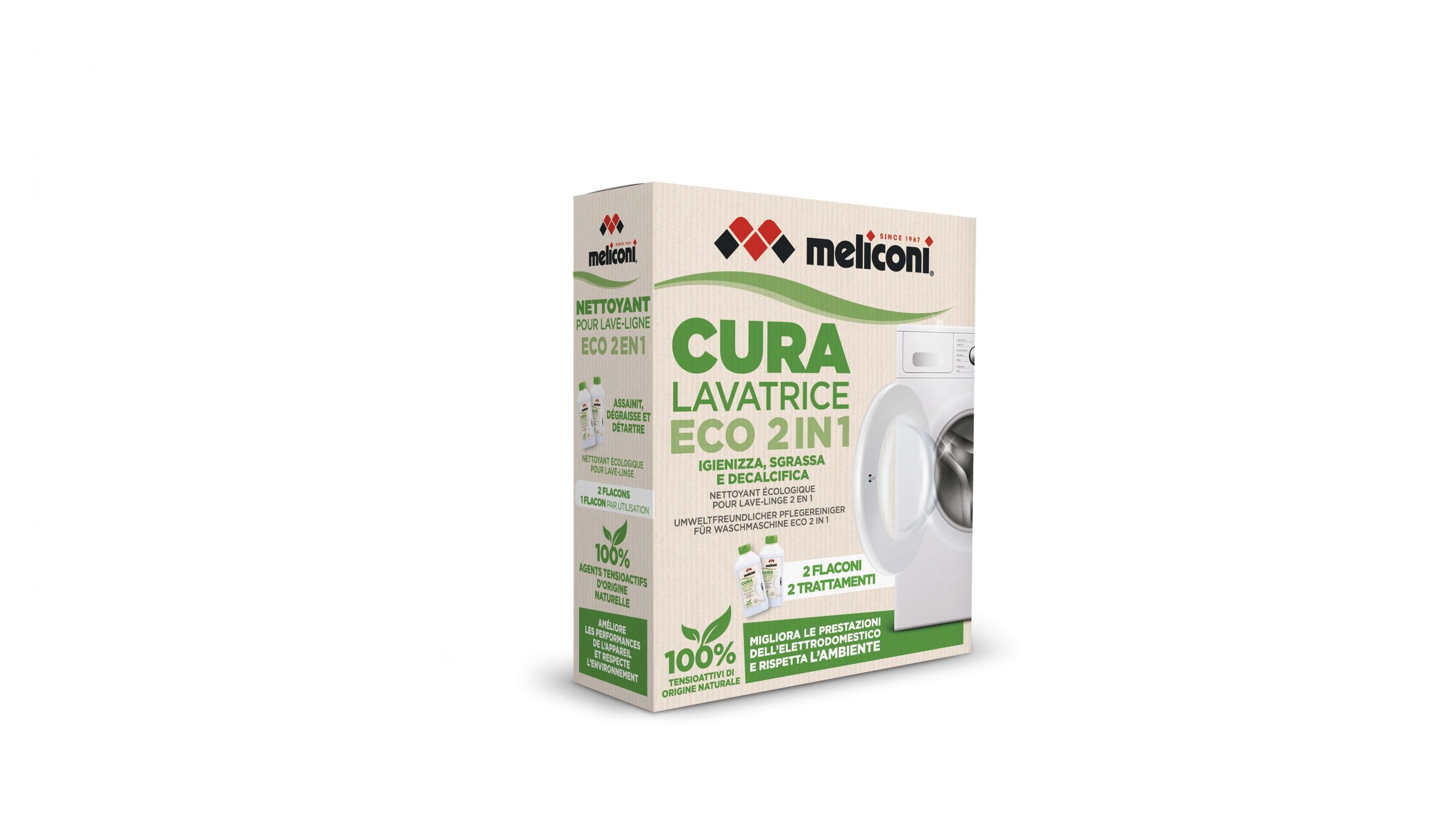 Meliconi Eco 2 Liquido Cura Lavatrice inn 1 2x250ml - immagine 2