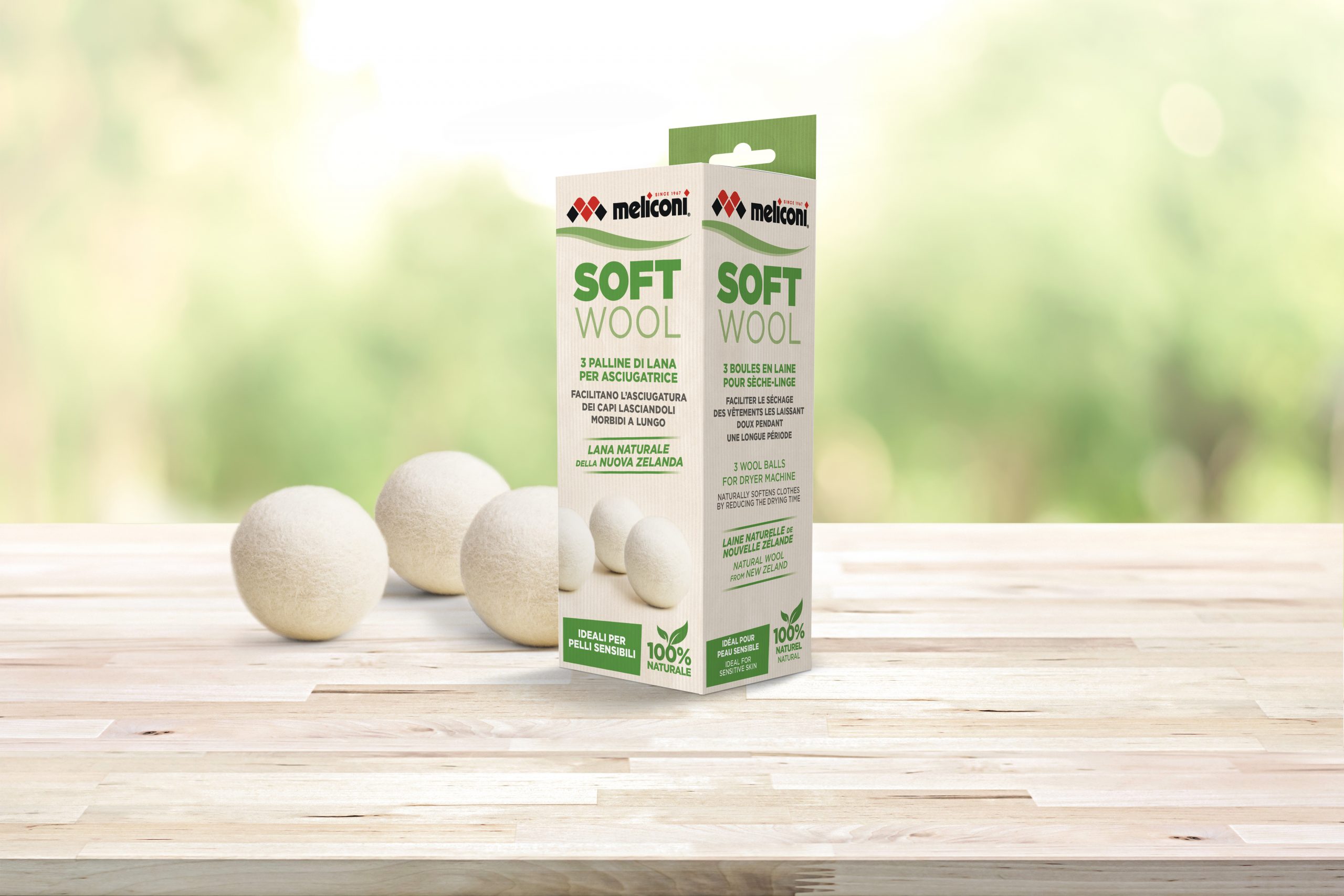 Meliconi Soft Wool 3 Pezzi Sfere di Lana Naturale - immagine 3