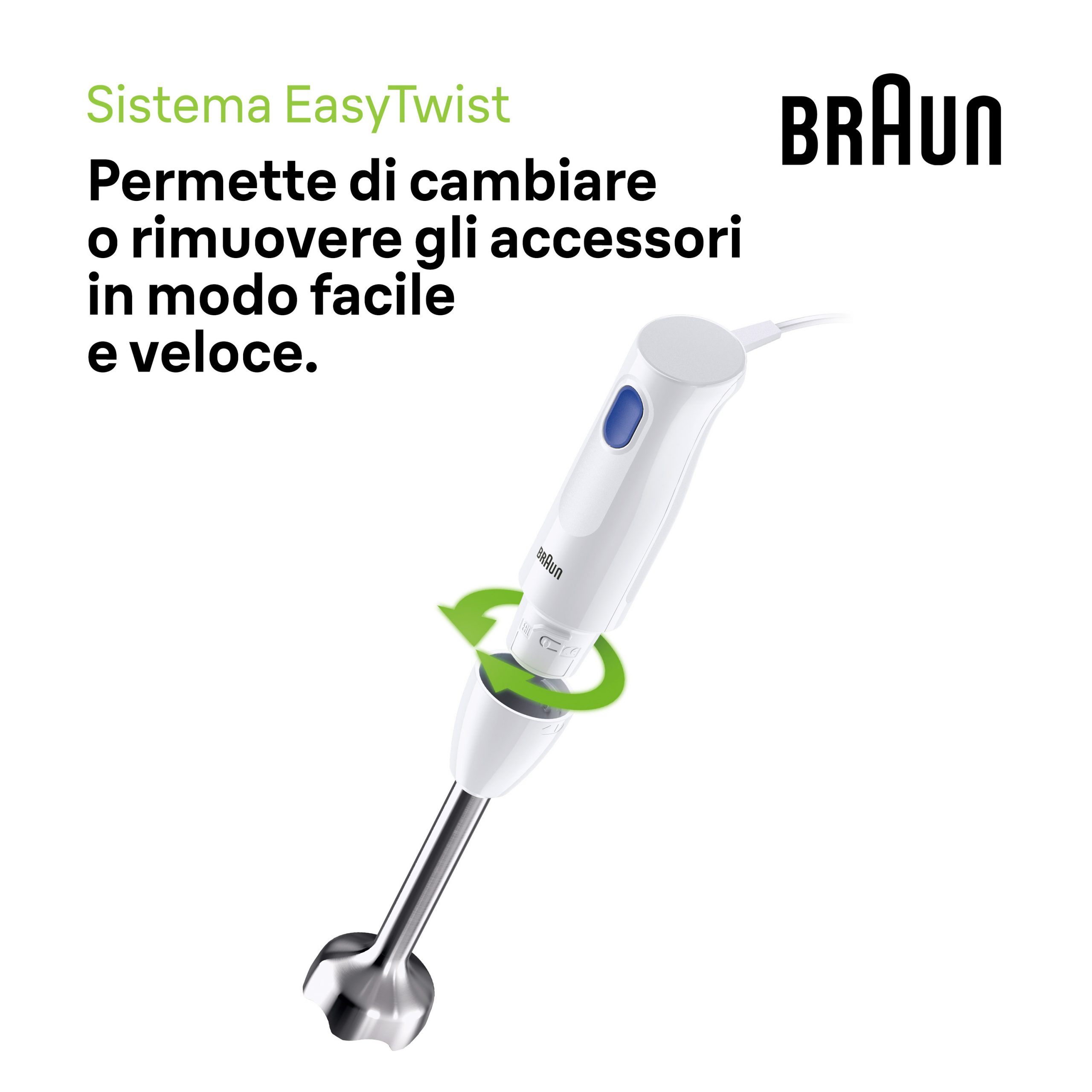 Braun Minipimer MQ10201M Frullatore a Immersione 450W 0.6 Litri - immagine 5