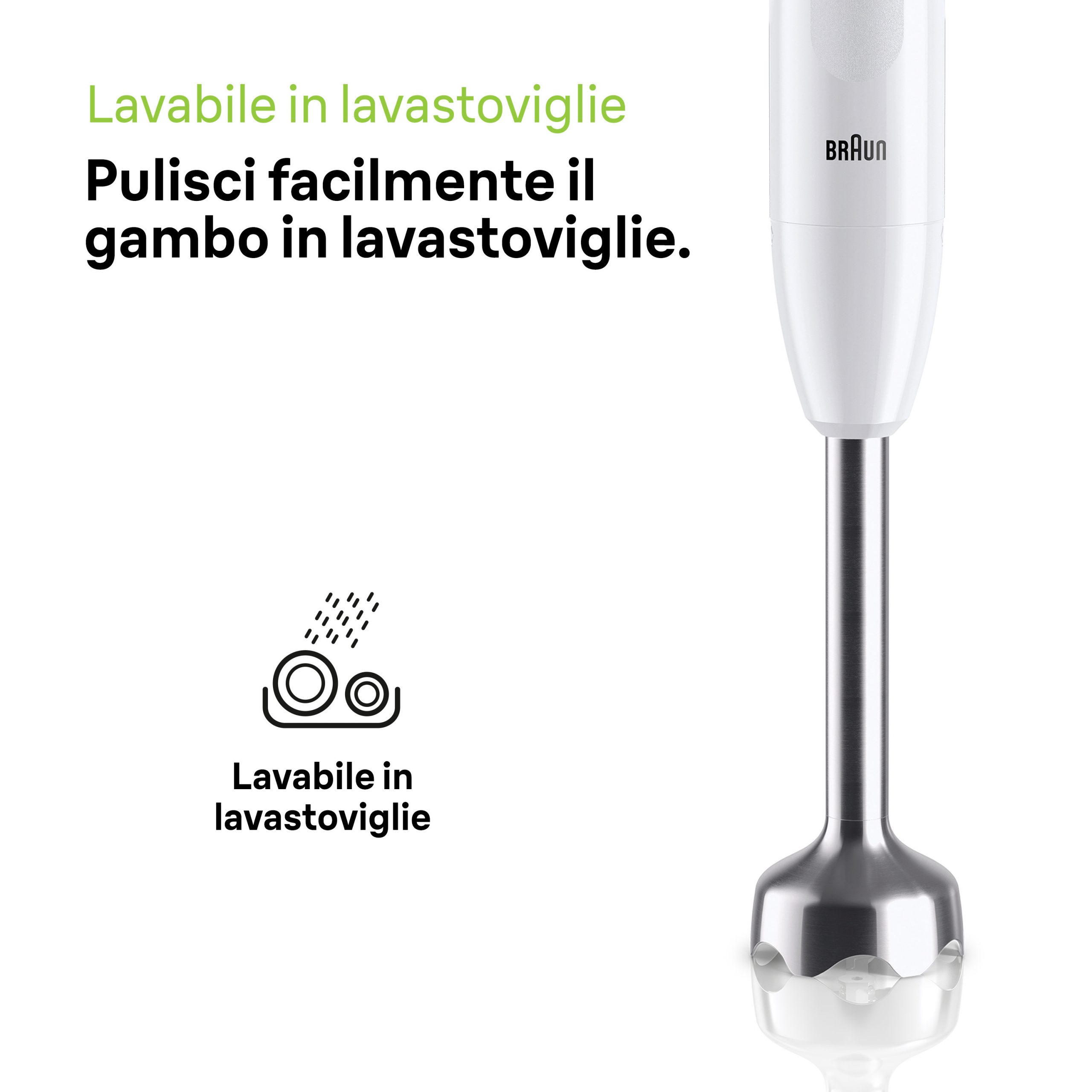 Braun Minipimer MQ10201M Frullatore a Immersione 450W 0.6 Litri - immagine 6
