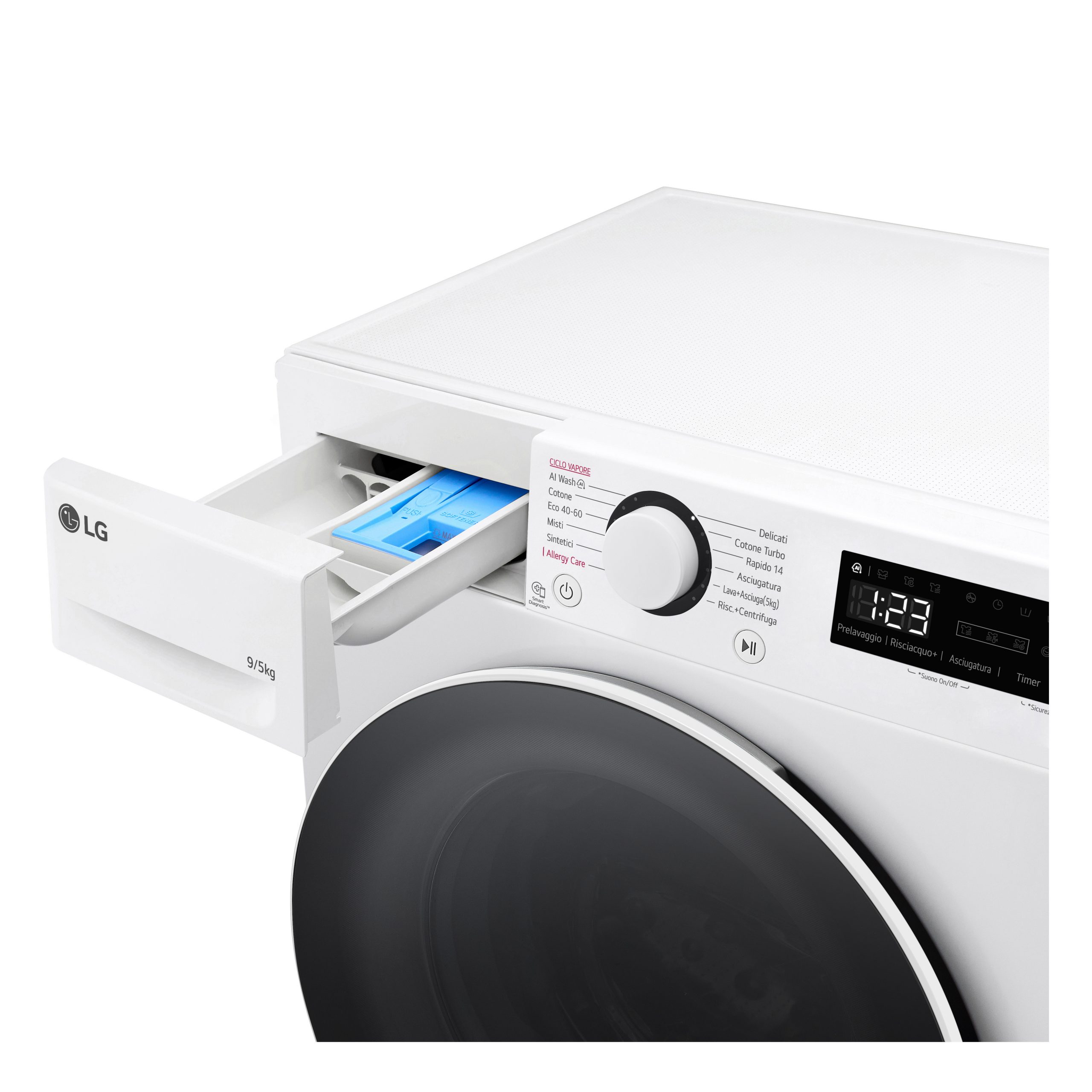 LG D2R5S09TSWW Lavasciuga 9Kg 1200Giri - immagine 4