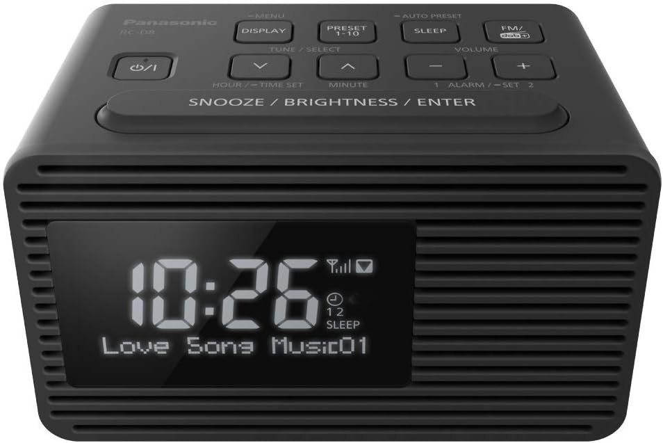 Panasonic RC-D8 Radiosveglia DAB Nero Display Retroilluminato Bluetooth USB Aux - immagine 3