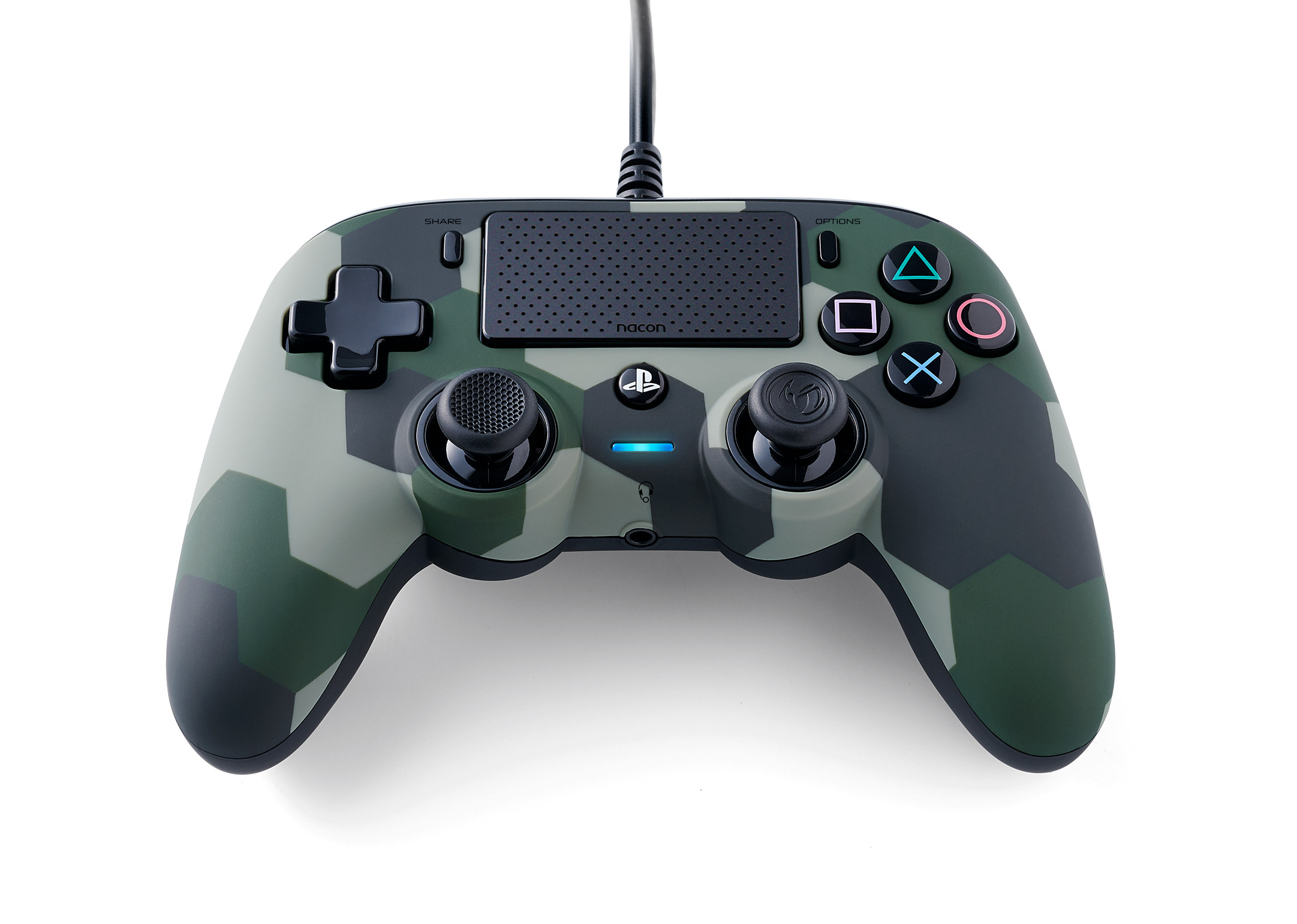 Nacon PS4OFCPADCAMGREEN Controller Wired per PS4 - immagine 2