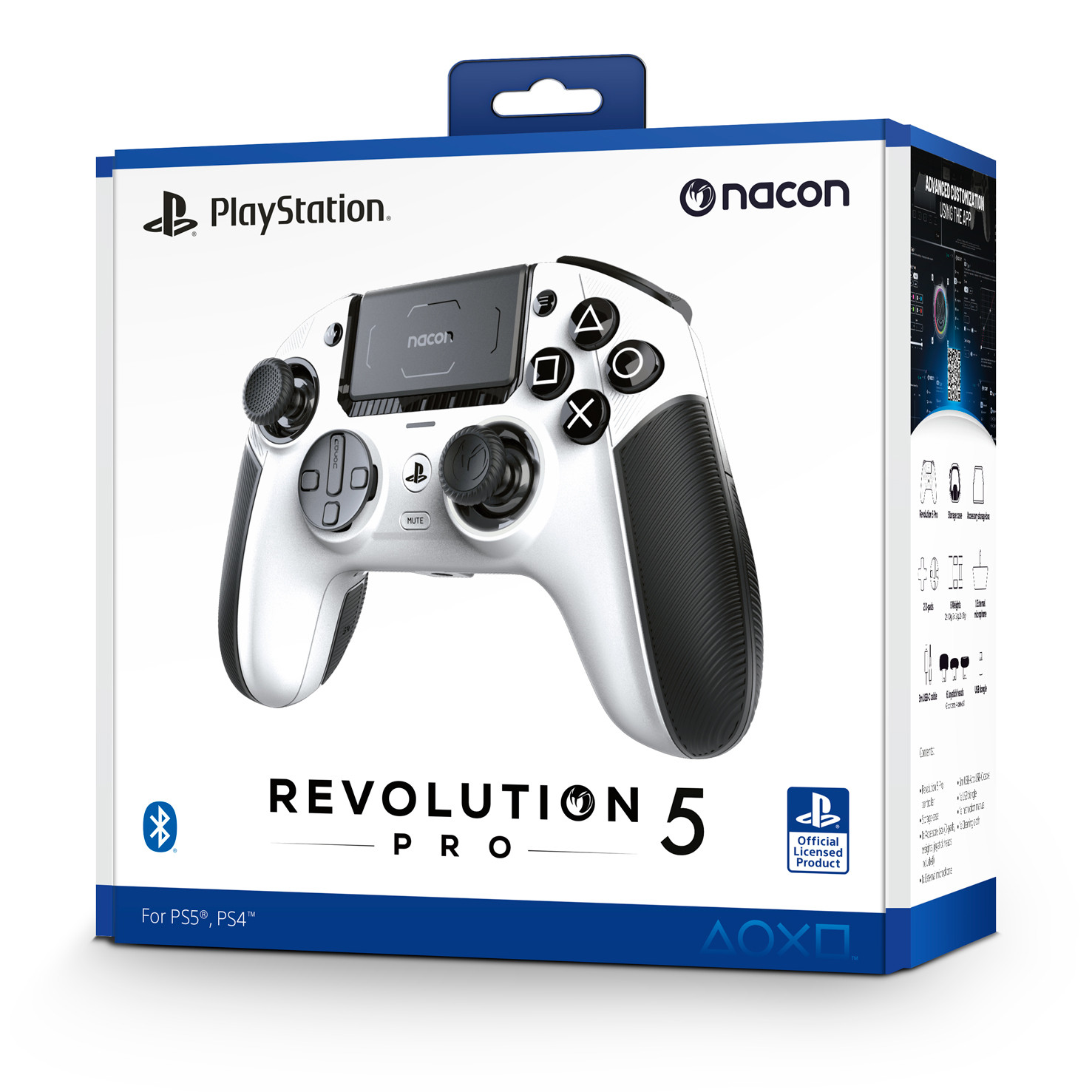 Nacon Ps5 Rp5 Gerit Controller Bianco per Ps5 - immagine 3